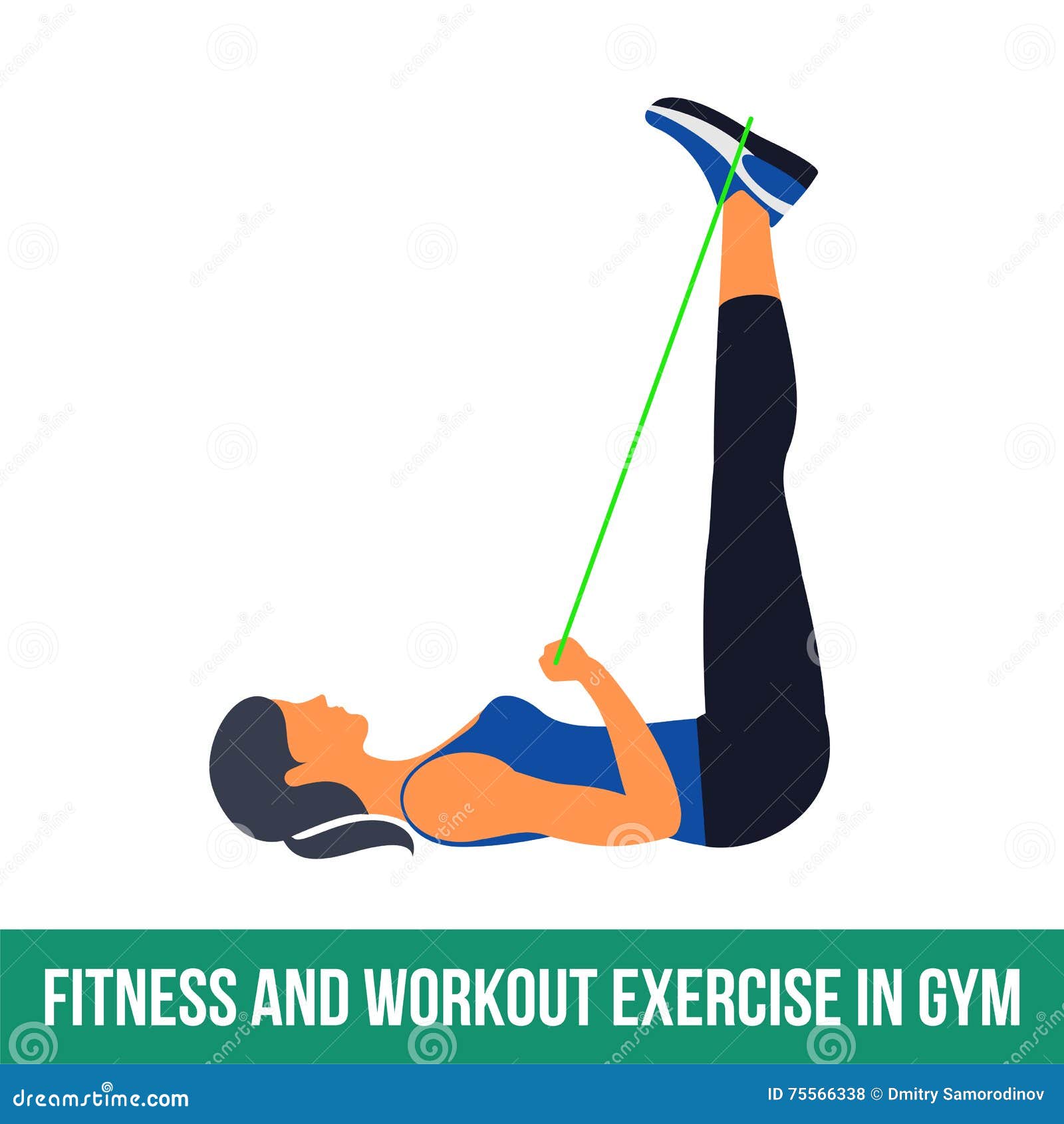 Aerobic Icons. RESISTANCE BAND Stock - Illustration of knee, exercise: 75566338
