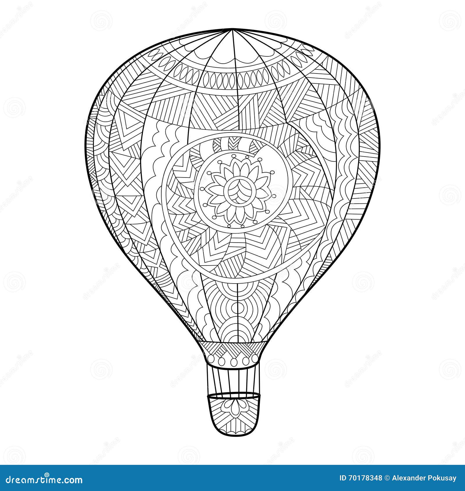 hot air balloon vector illustration lettering typography poster positive quote