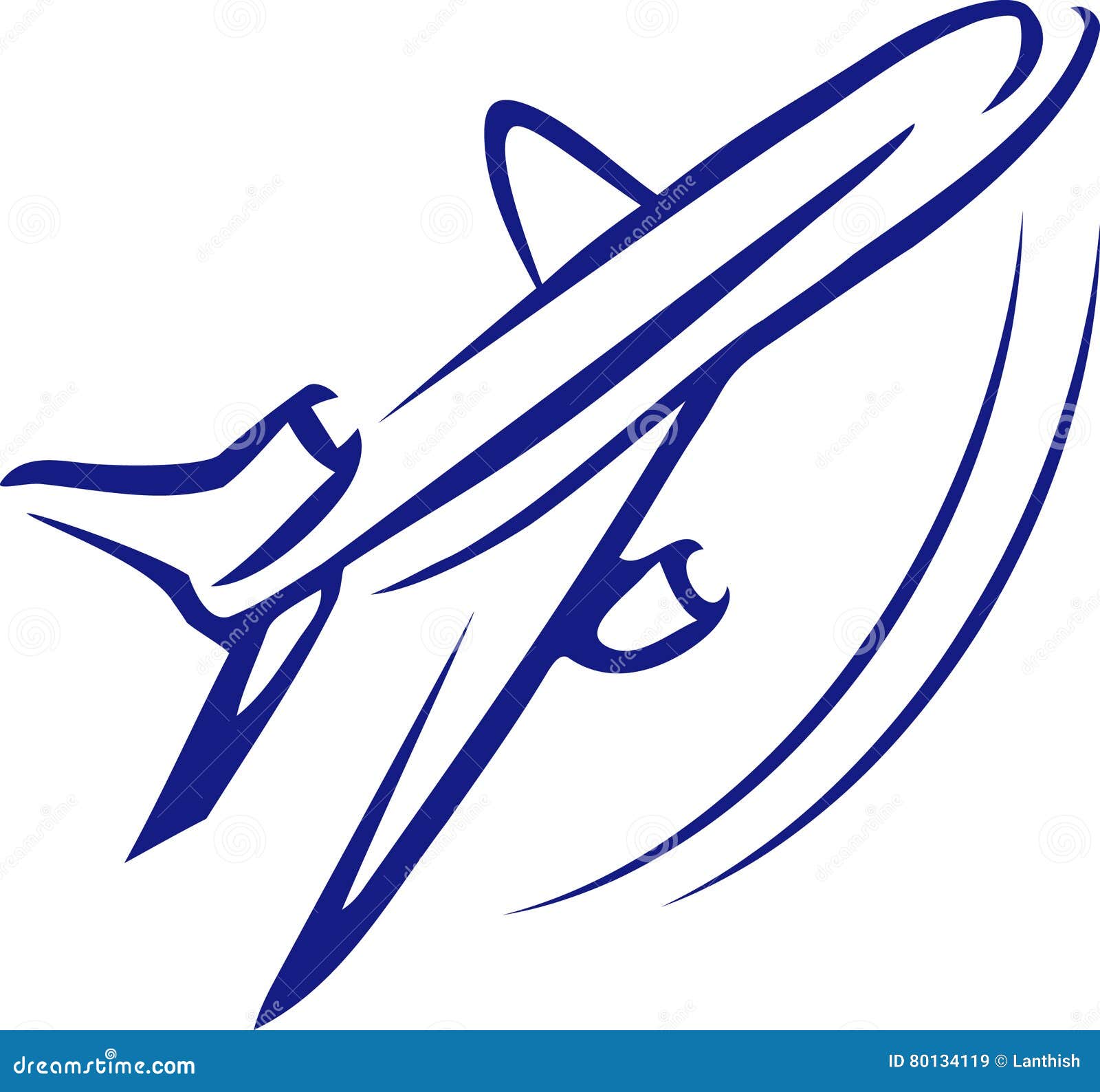 aeroplane logo concept
