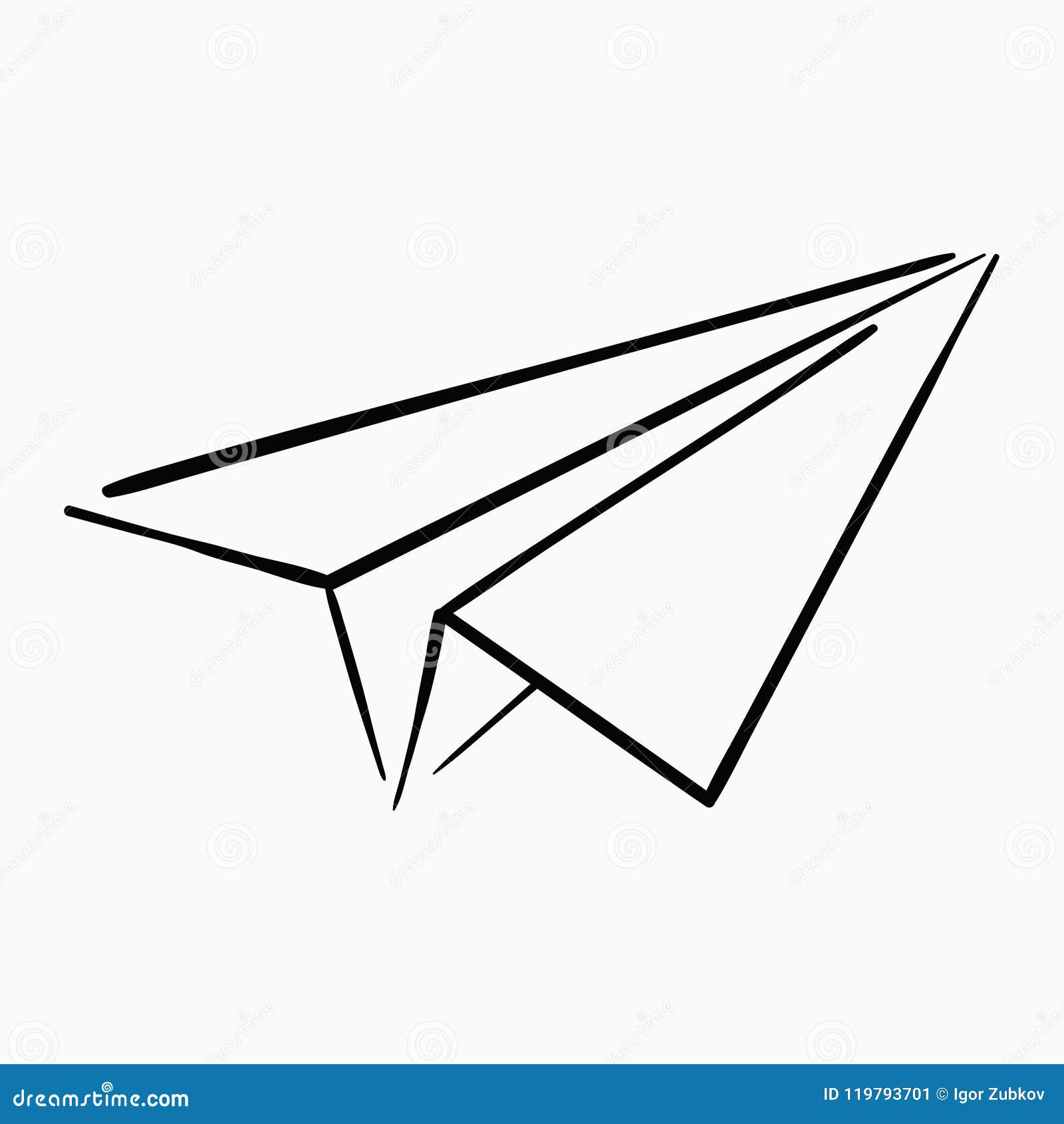Логотип бумажный самолетик