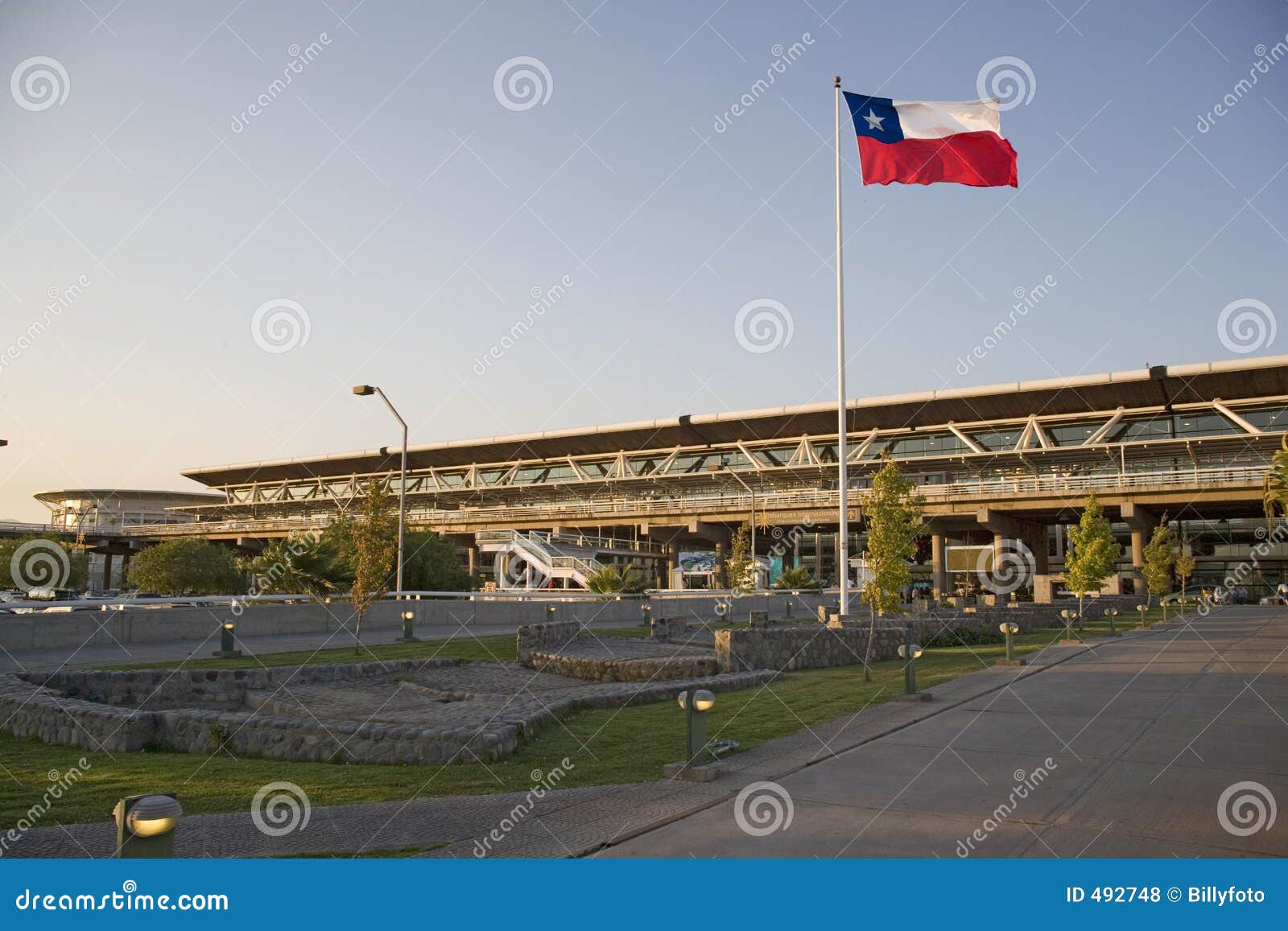 Aeroporto De Santiago Do Chile Foto de Stock Imagem de comutar
