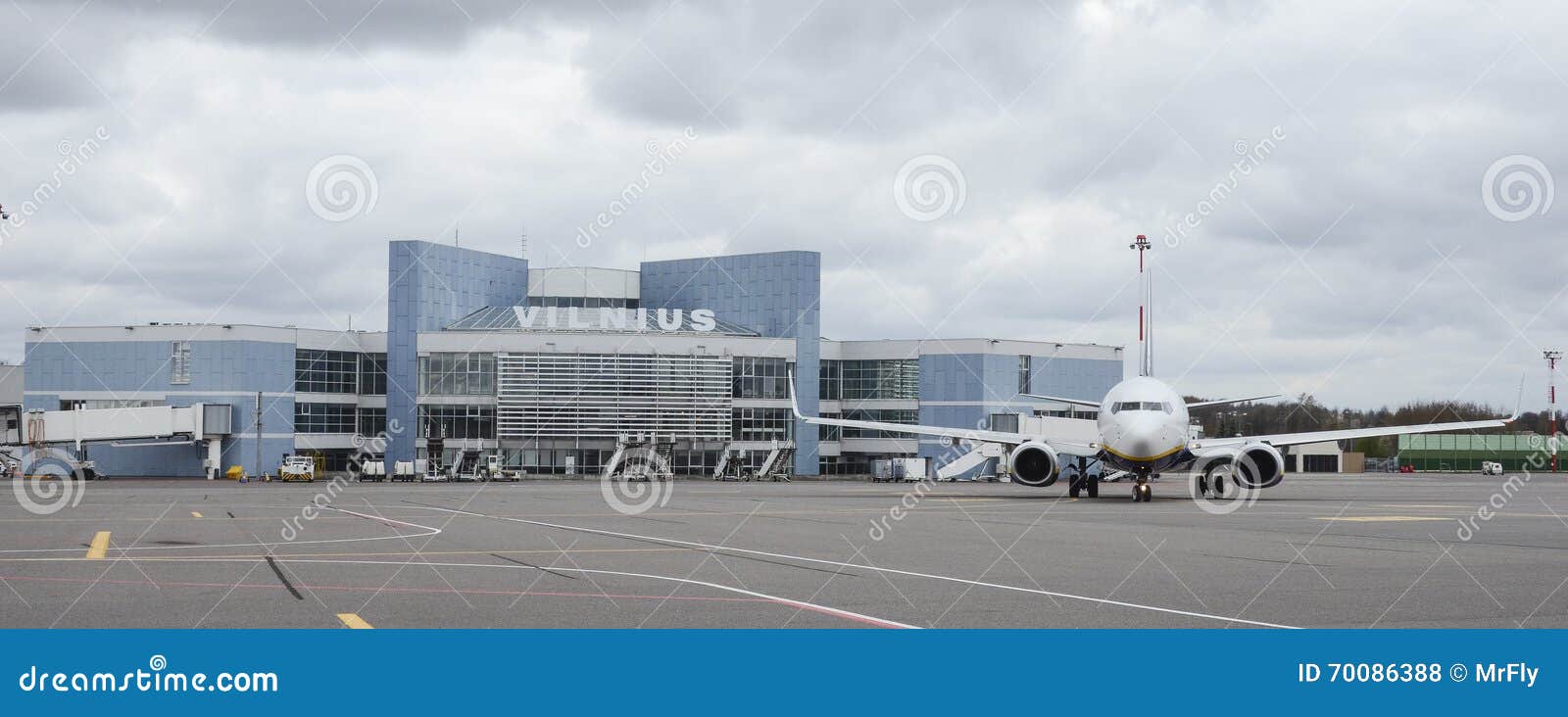 Aeroporto Internazionale Di Vilnius Fotografia Stock Immagine di