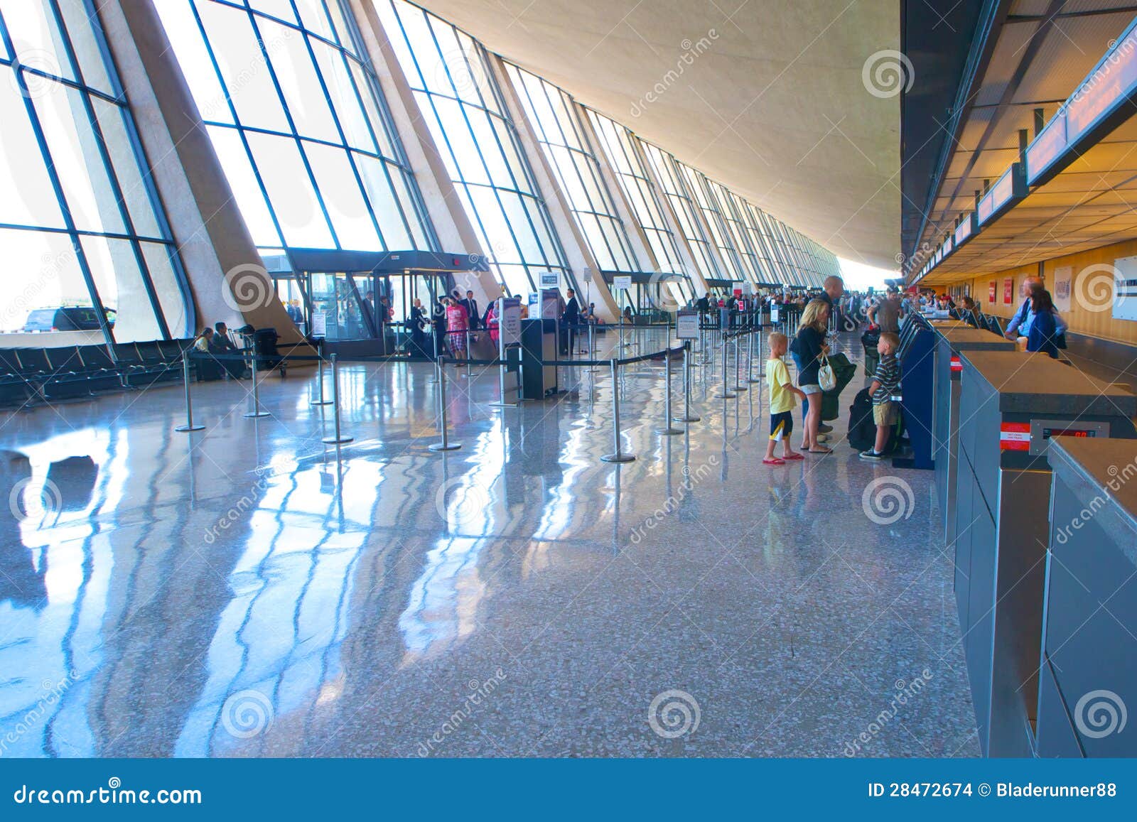 Aeropuerto Internacional De Dulles Imagen de archivo editorial Imagen