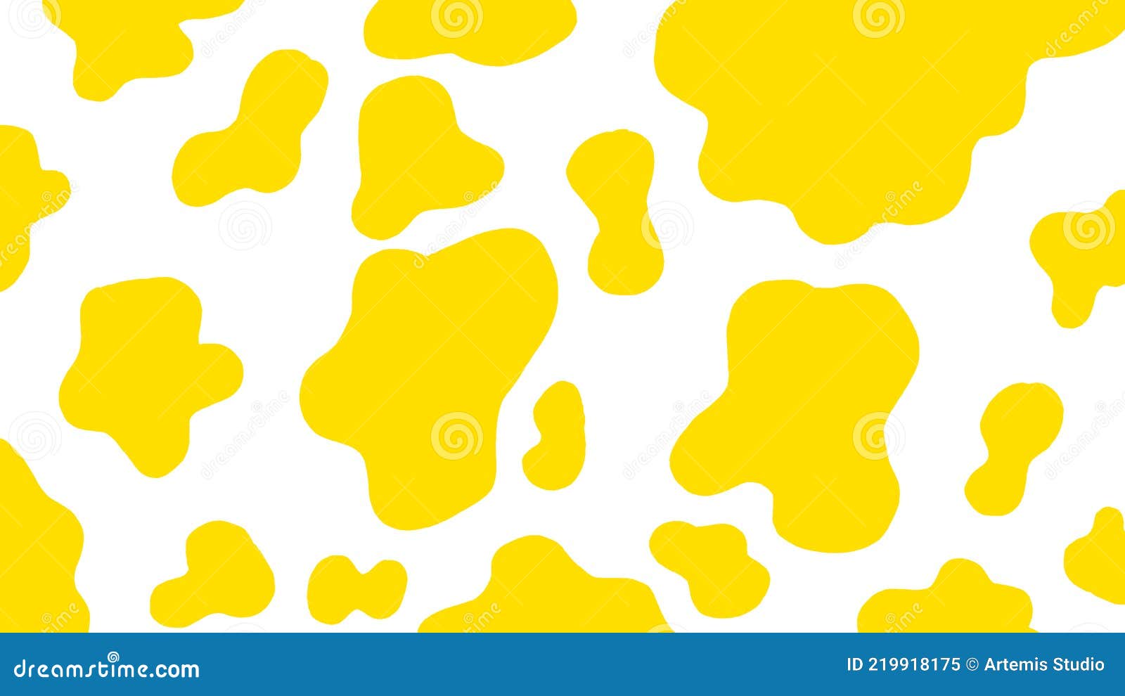 Aesthetic and Adorable Yellow Cow Prints Background Stock Illustration -  Illustration of color, background: 219918175