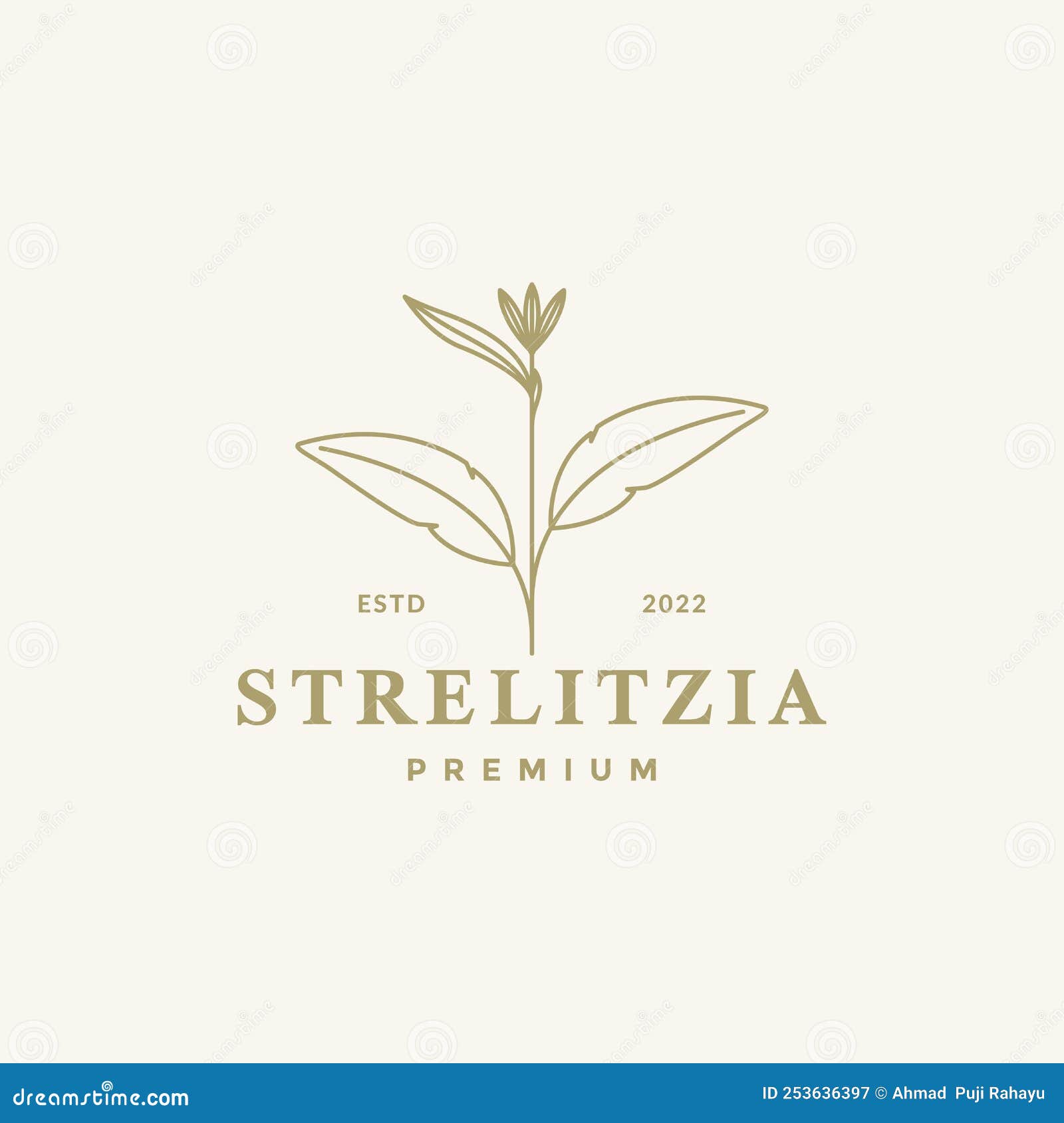 Aesthetic Flower Strelitzia Logo Design Stock Vector Illustration of