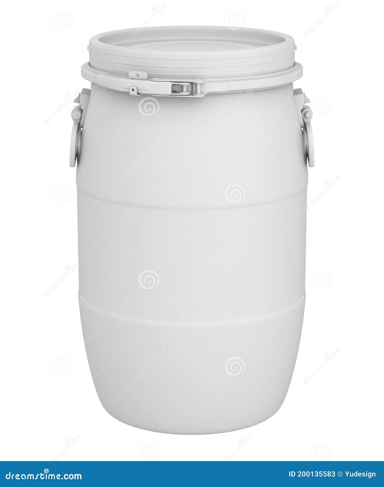 Afbeelding Van Een Plastic Vat Stock Illustratie Illustration of