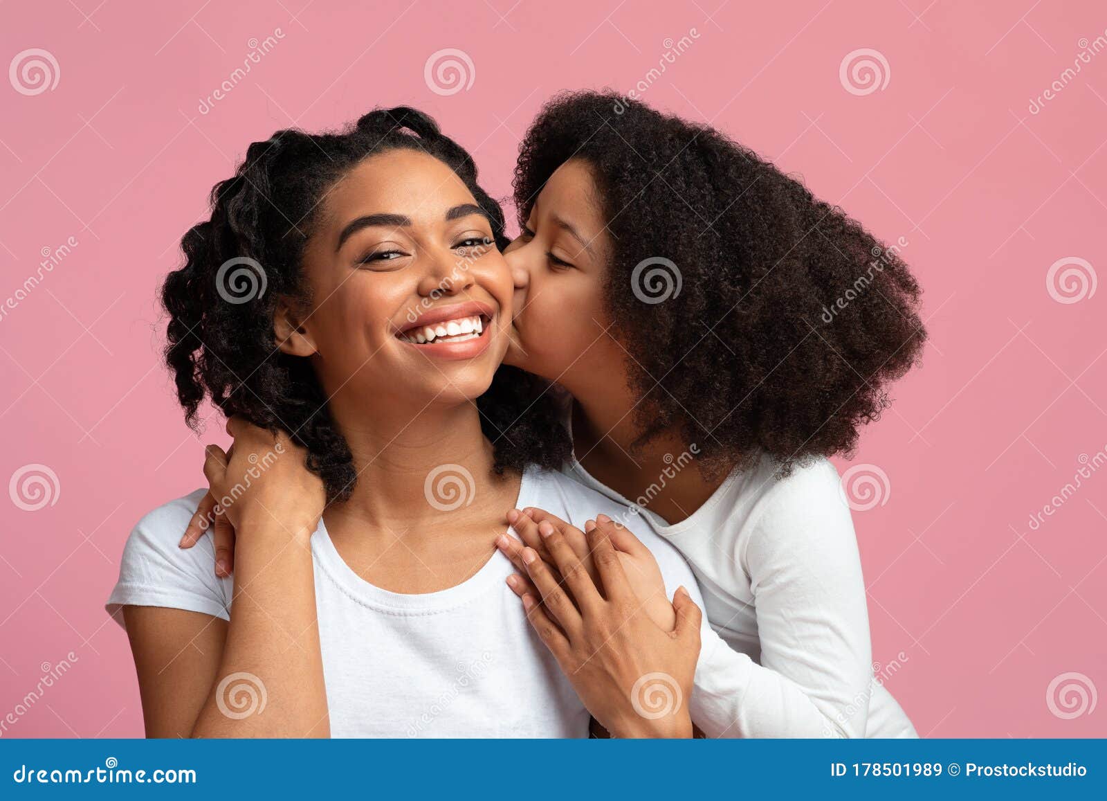 Black Girl Kissing