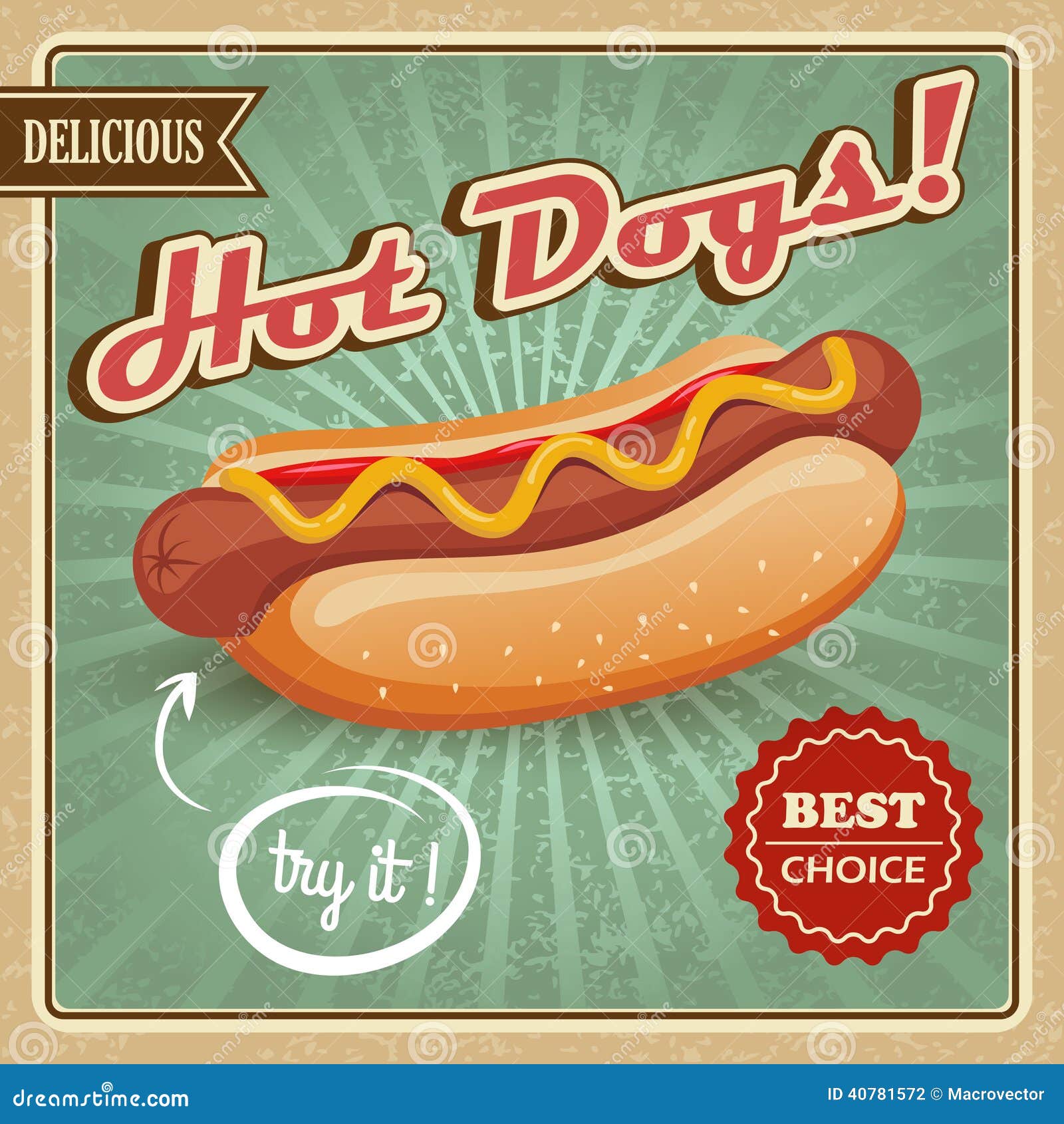 Poster On Adobe Hot Dog Style Poster On Adobe Hot Dog Style