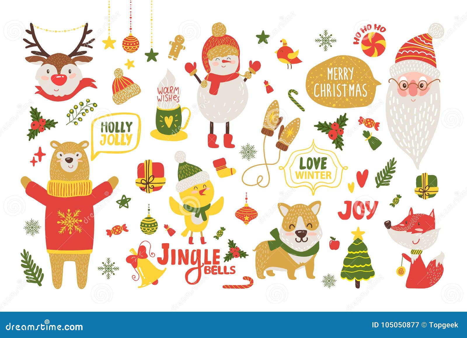 Affiche De Joyeux Noel Avec Les Animaux Mignons De Bande Dessinee Illustration De Vecteur Illustration Du Cadeau Illustration Affiche De Joyeux Noel Avec Les Animaux Mignons De Bande Dessinee Illustration De Vecteur Illustration Du Cadeau Illustration