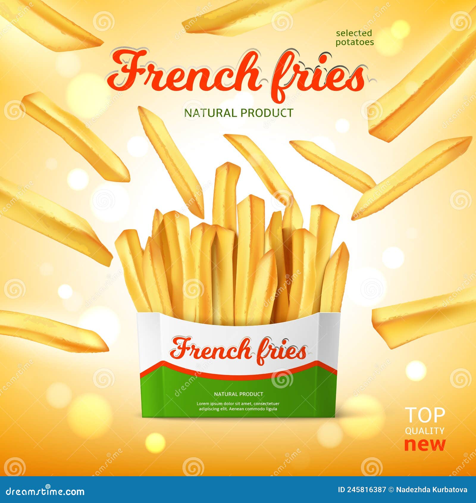 Affiche cuisine FRITES