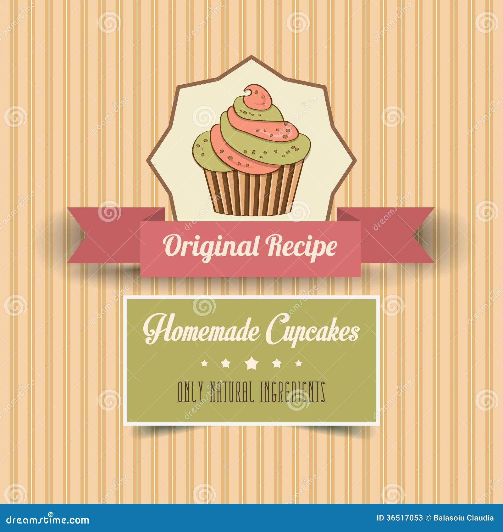 Affiche Faite Maison De Petits Gateaux De Vintage Illustration Stock Illustration Du Affaires Patisserie