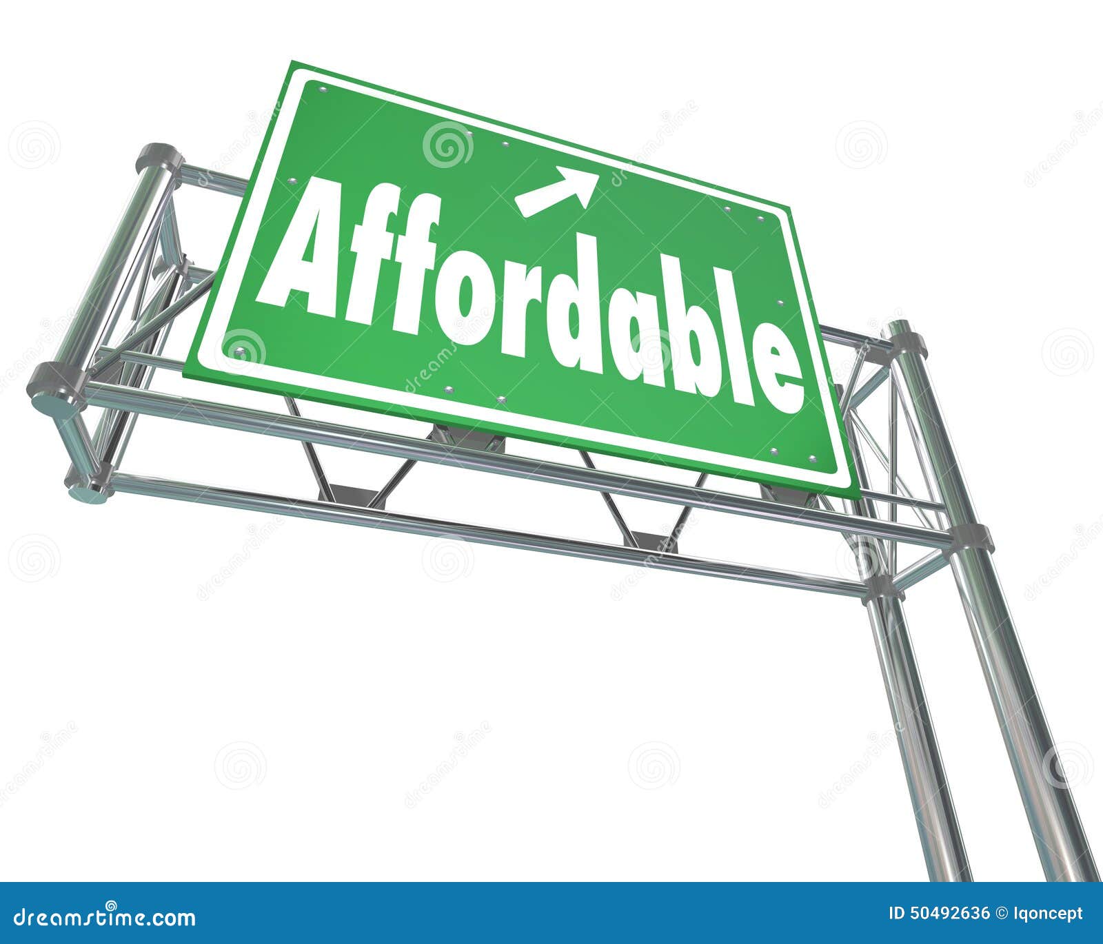 affordable best value low price words freeway sign