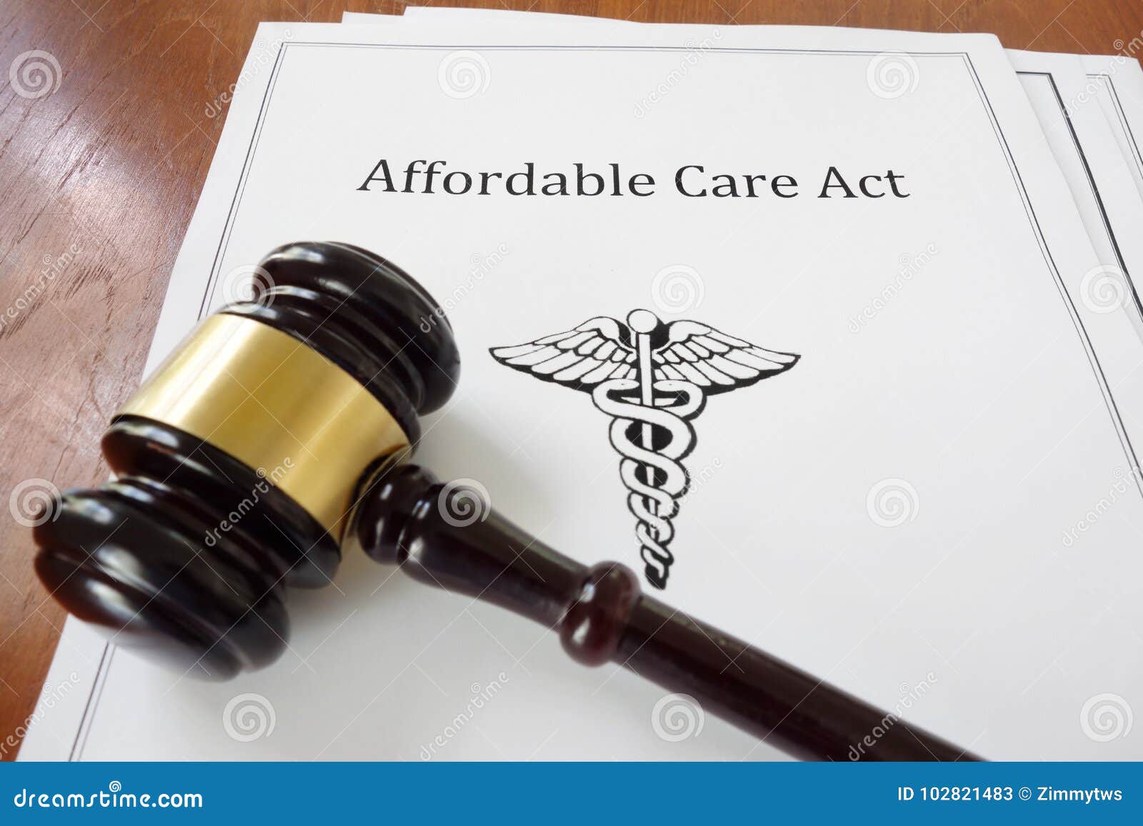 affordable care act and judge`s gavel