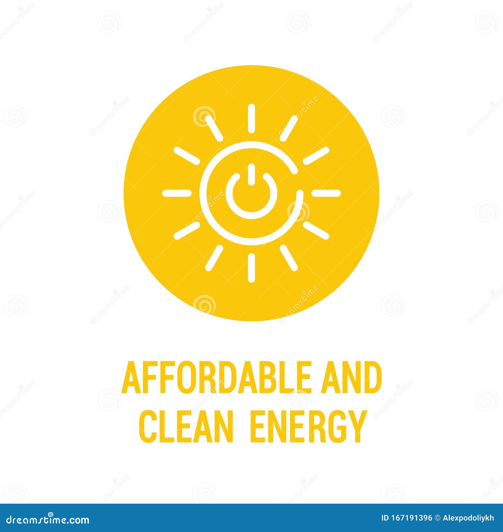 affordable and clean energy color icon. corporate social responsibility. sustainable development goals. sdg color sign. pictogram