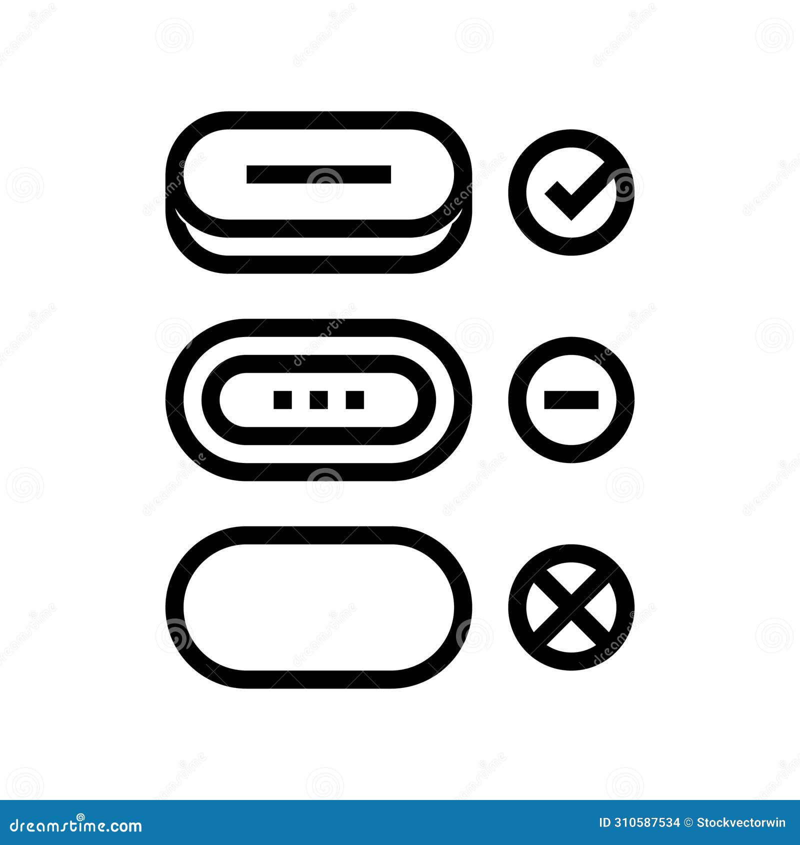 affordance ux ui  line icon  