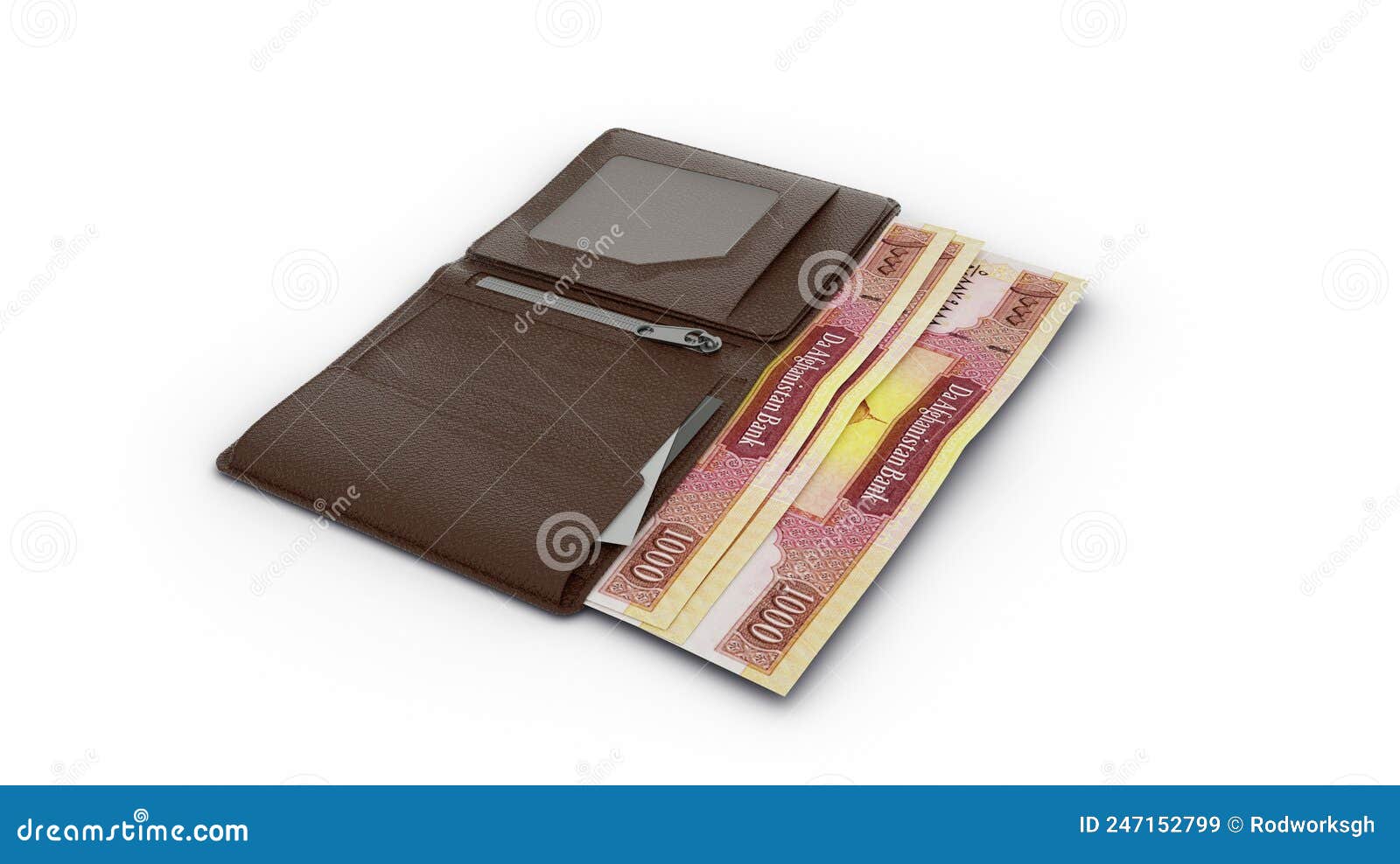 afghan afghanis notes in wallet