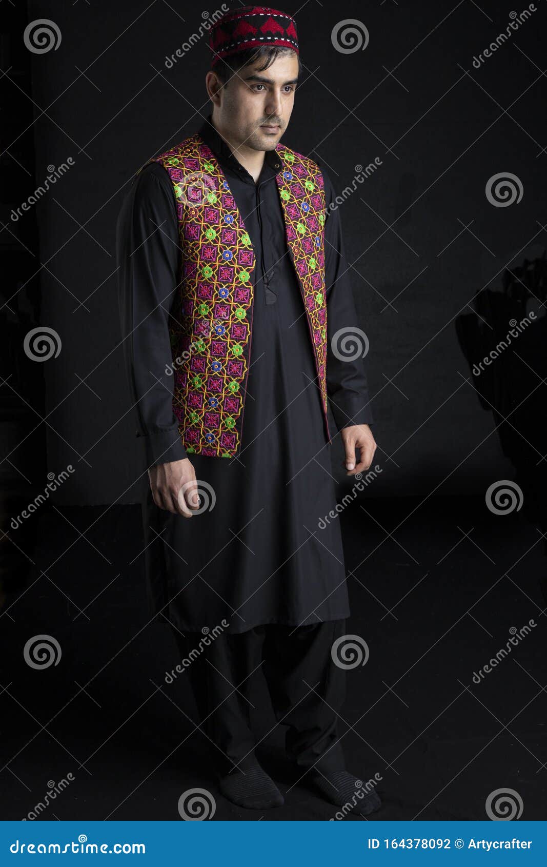 afghani man in traditional costume