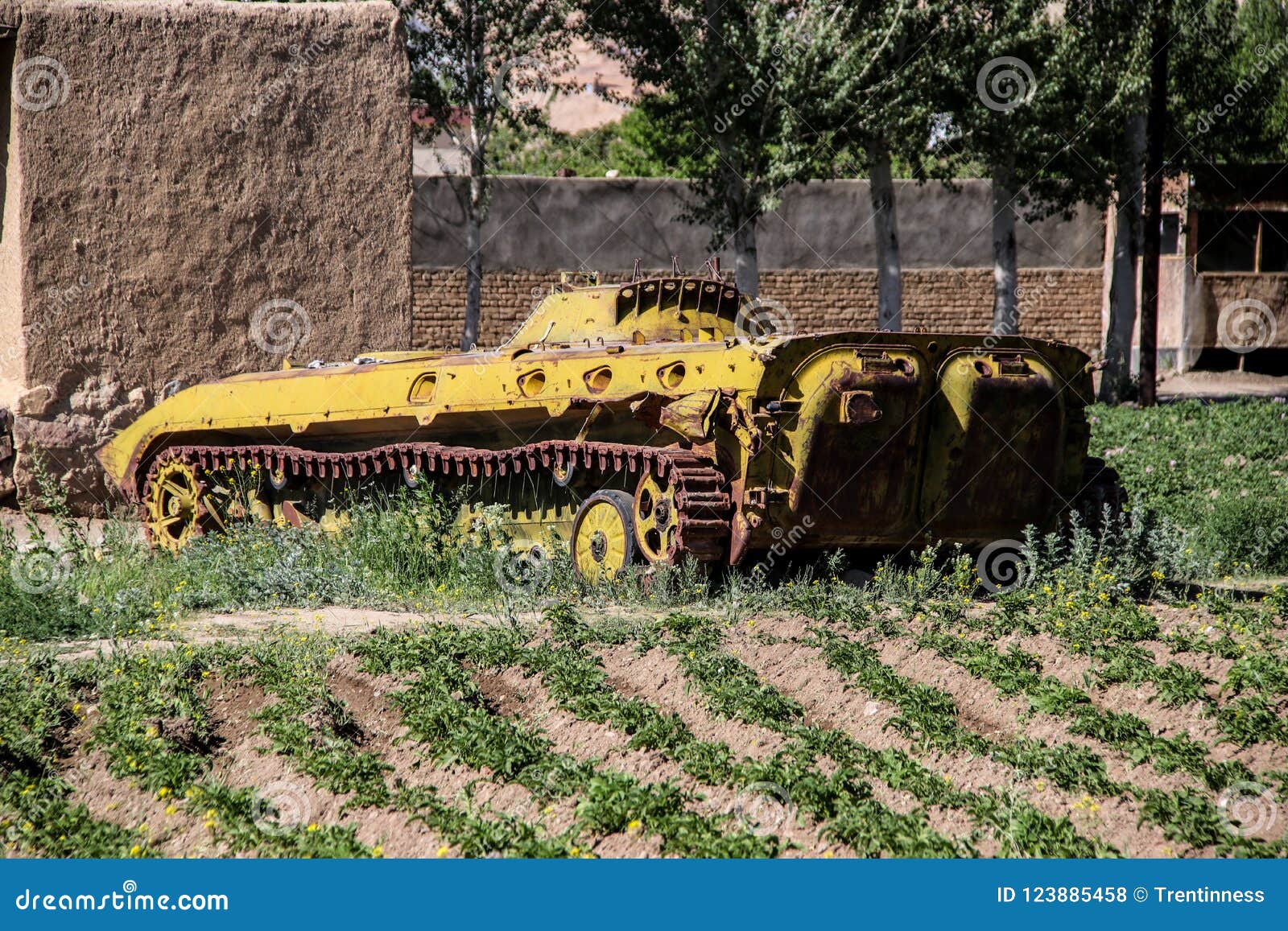 afghanistan abandoned armoured vehicles in bamyan city