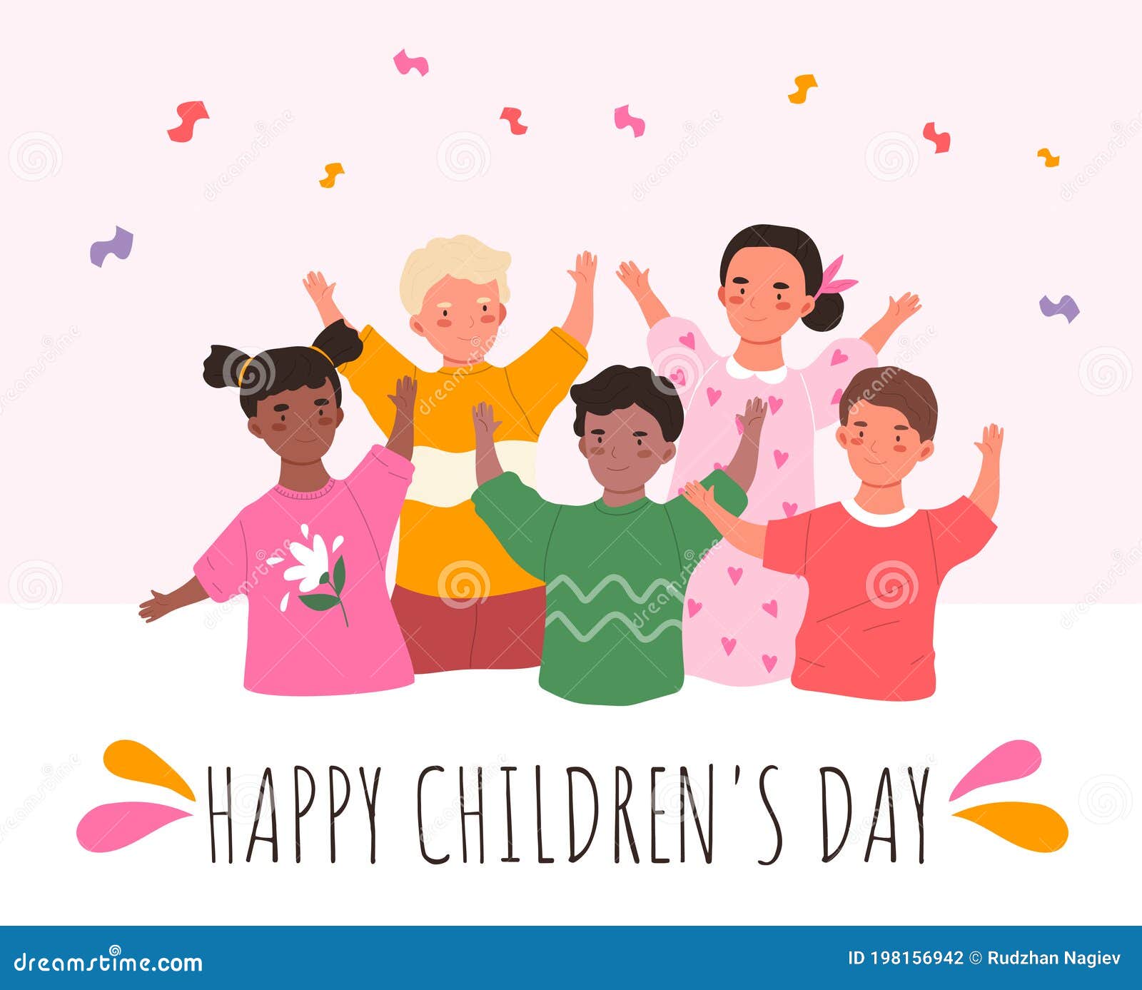 Afiche Del Día Del Niño Feliz Ilustración del Vector - Ilustración de multirracial, multicultural: 198156942 Afiche Del Día Del Niño Feliz Ilustración del Vector - Ilustración de multirracial, multicultural: 198156942