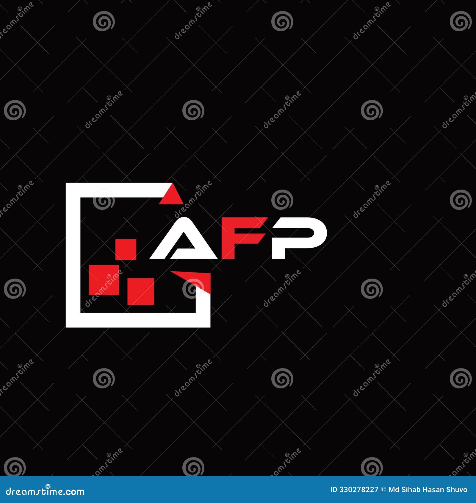 afp creative minimalist letter logo. afp unique  initials alphabet letter logo 