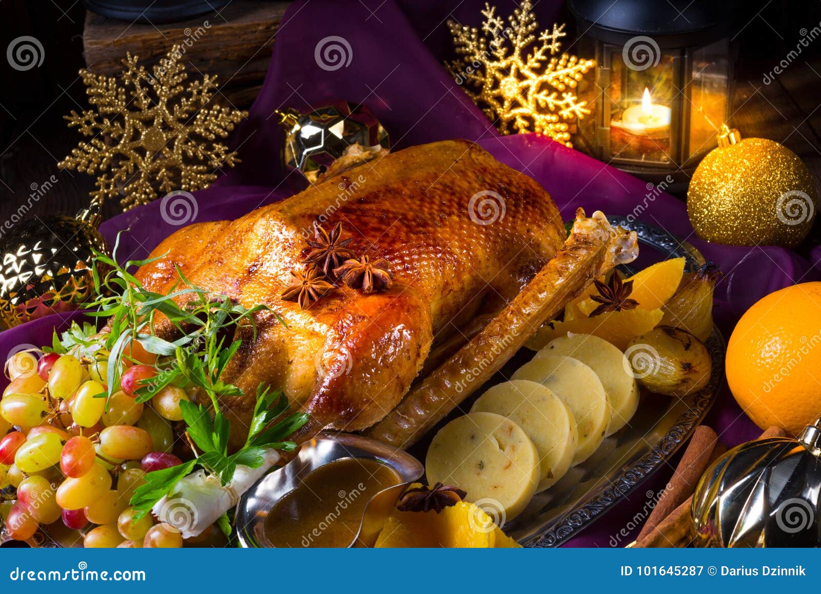Christmas goose dinner stock image. Image of brown, celebrate - 101645287