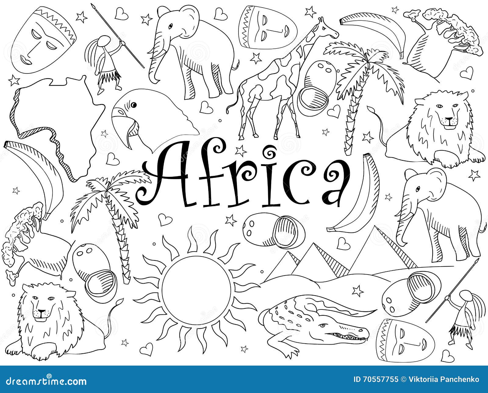 africa coloring pages