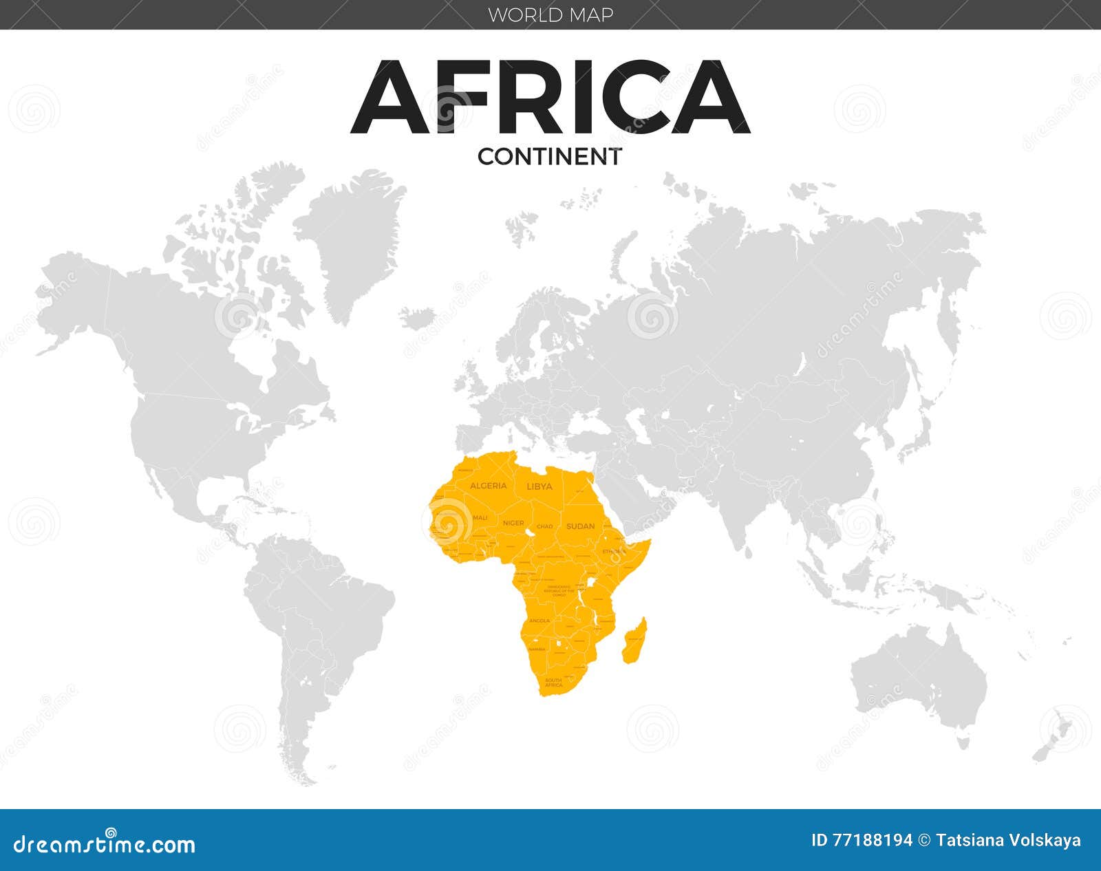 africa continent location map