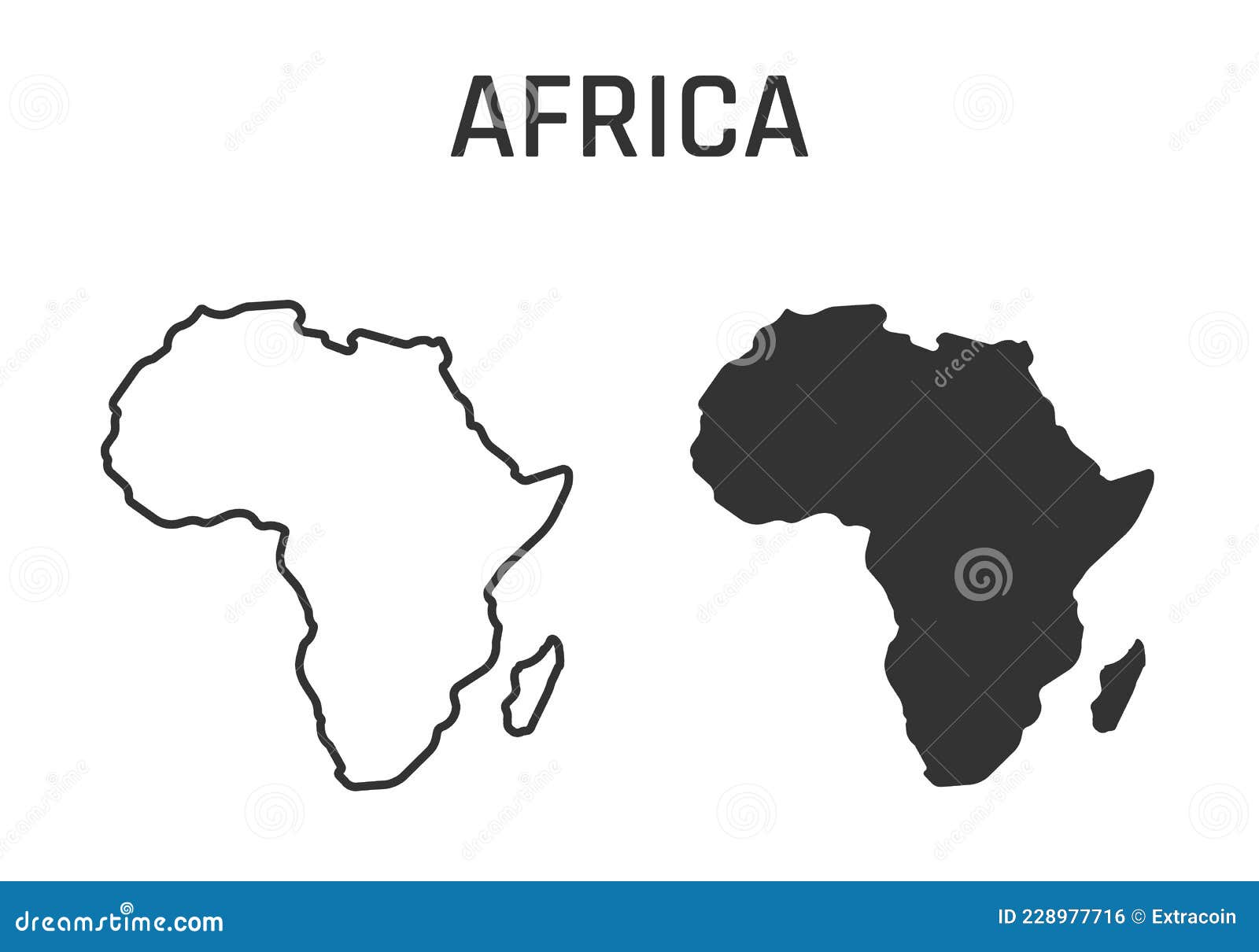 africa continent outline