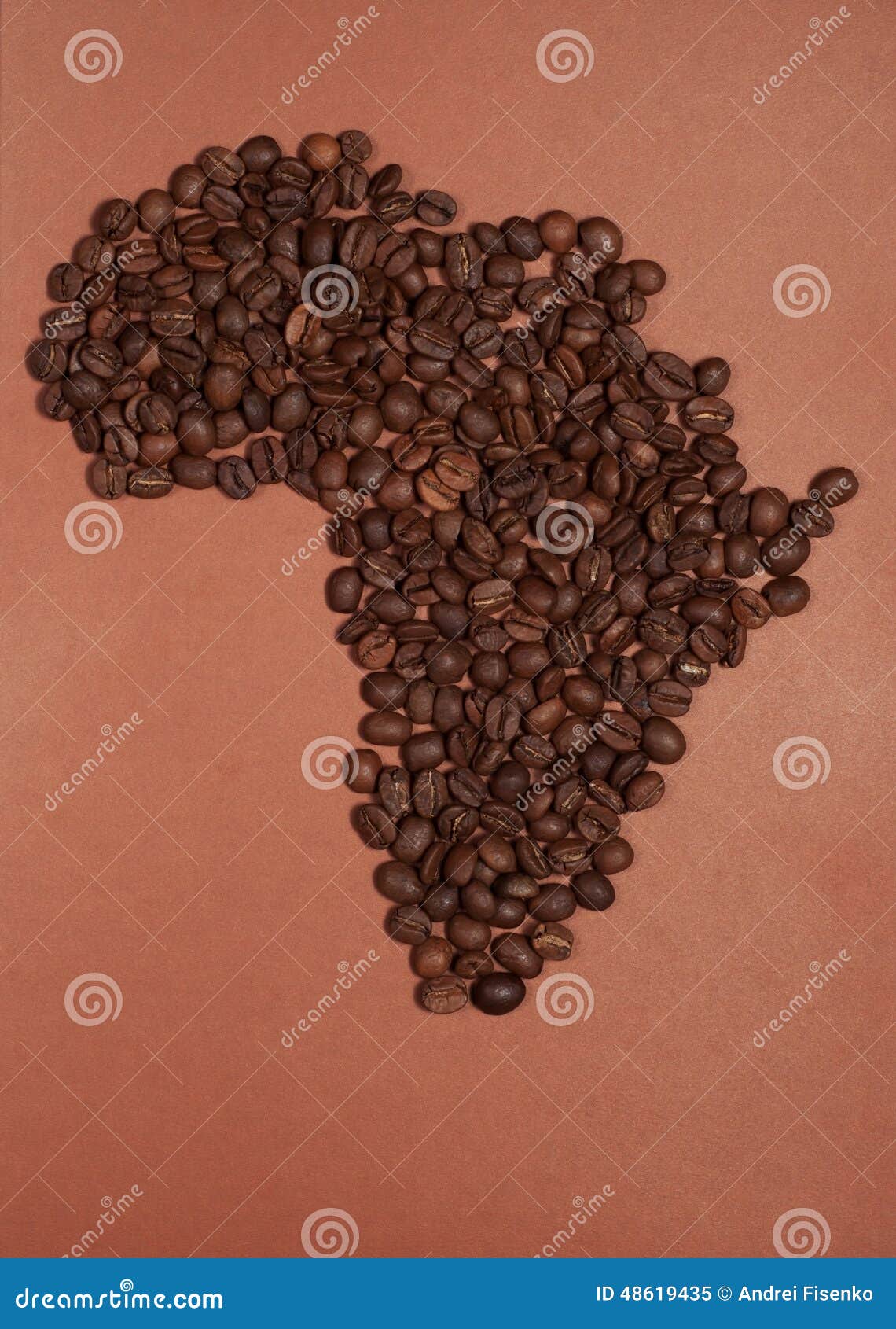 Africa Map Made of Coffee Beans Stock Image Image of kenya, arabica