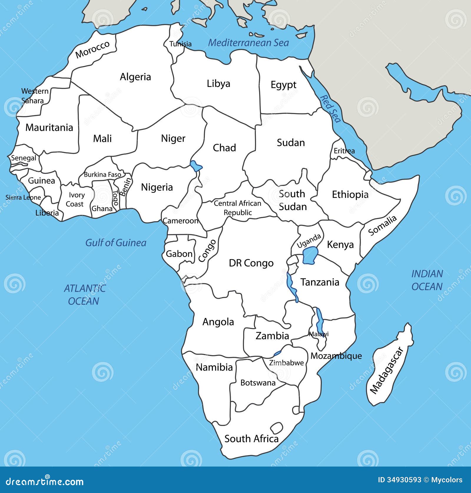 africa -  map