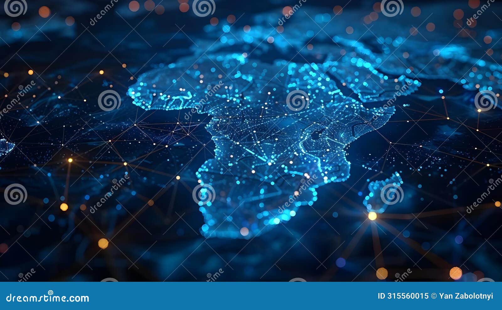 africa's digital pulse: high-speed network connectivity. concept digital transformation, internet