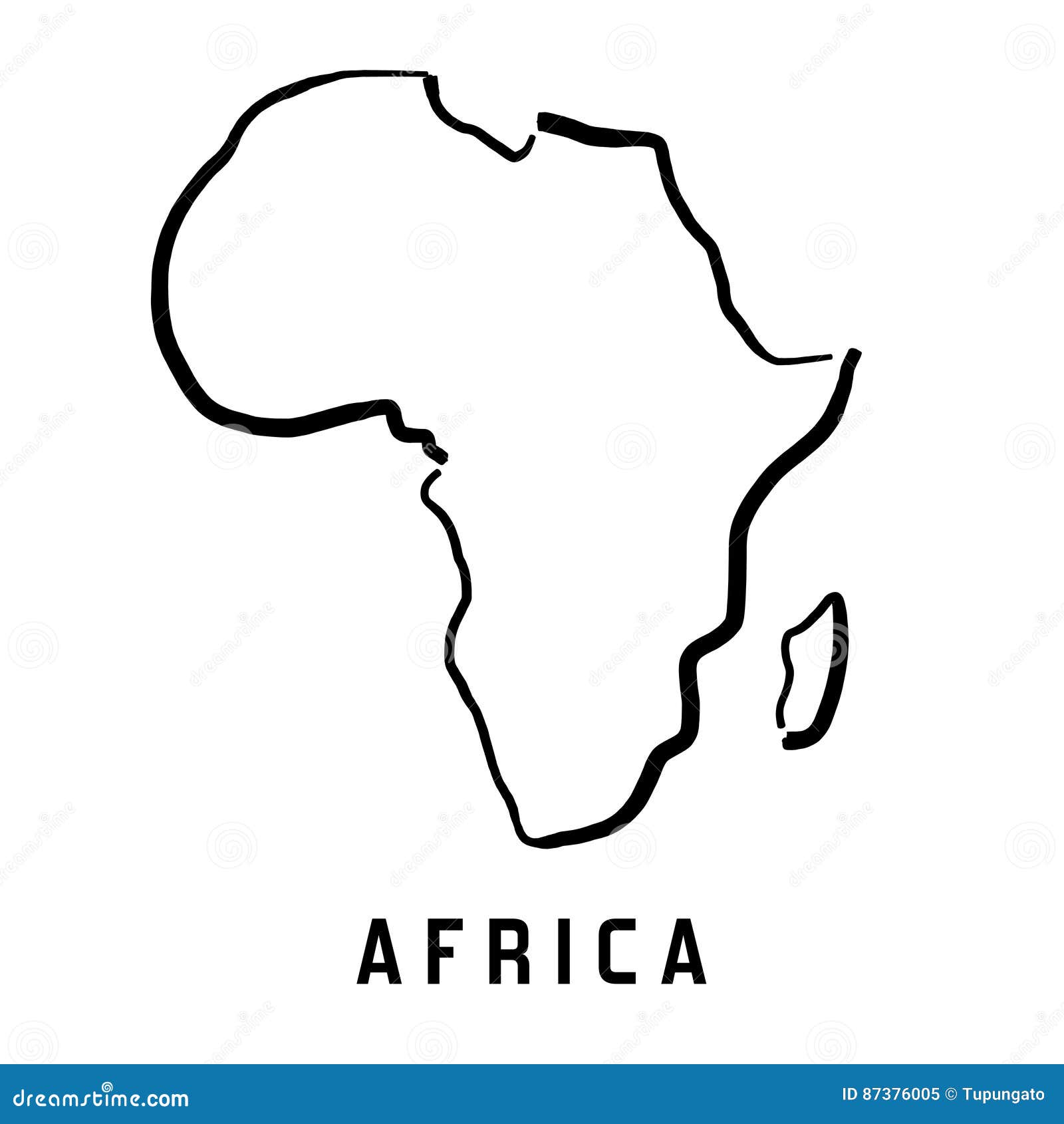 africa continent outline