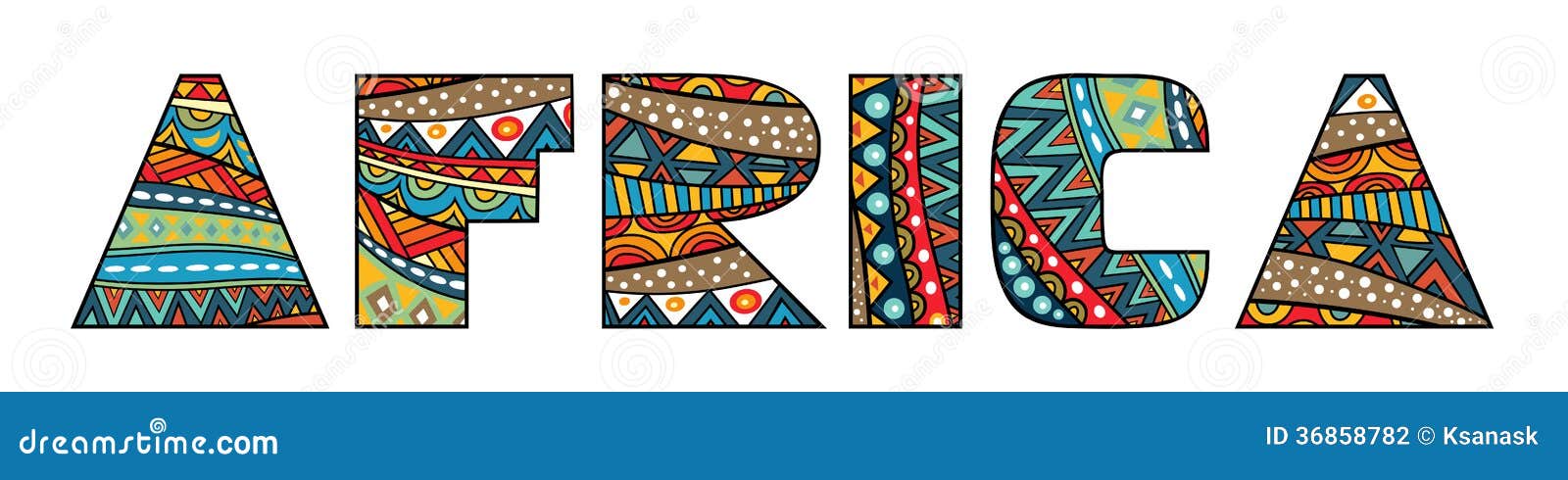 Africa Title stock vector. Illustration of group, native - 36858782