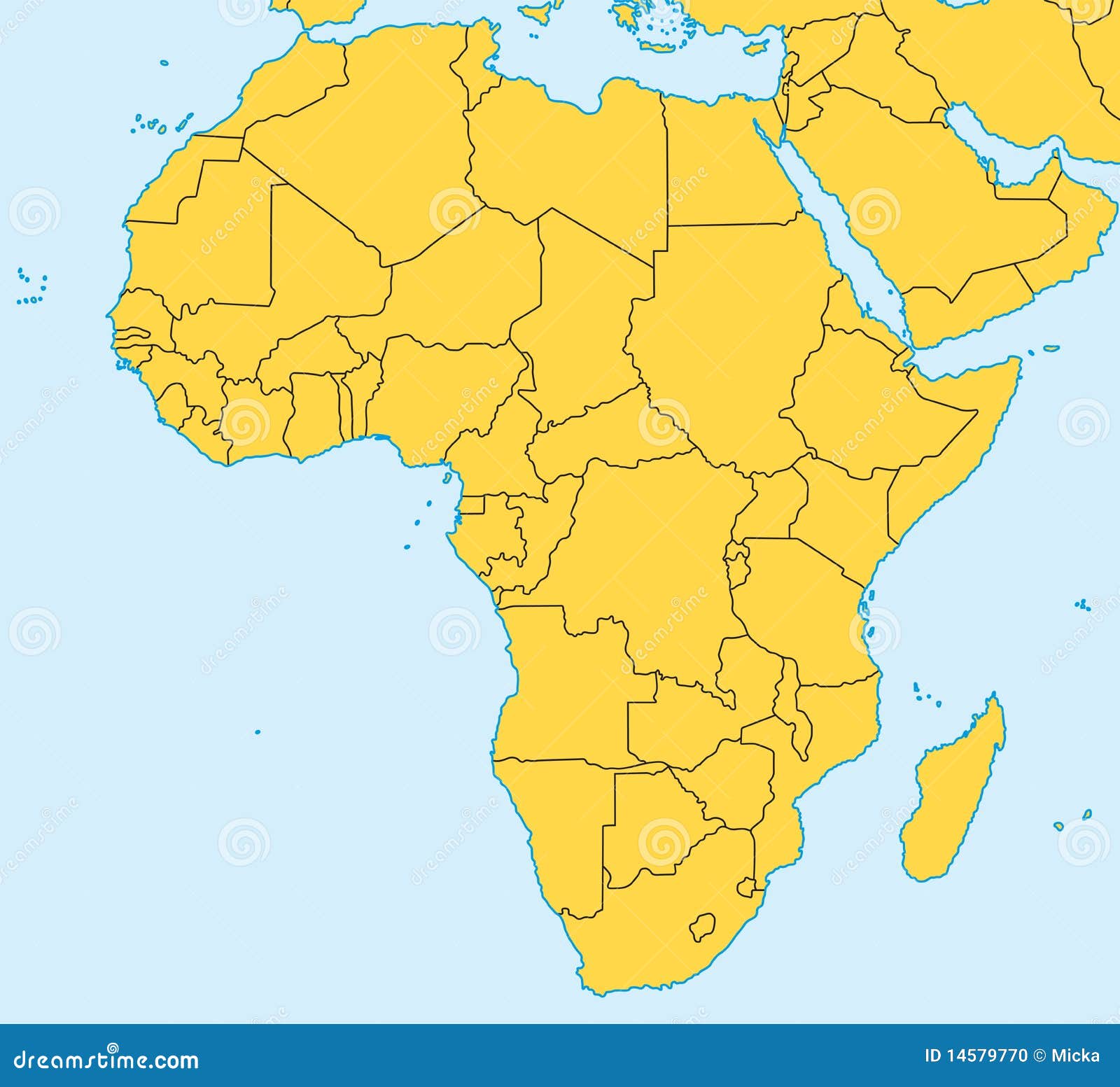 free clipart map of africa - photo #42