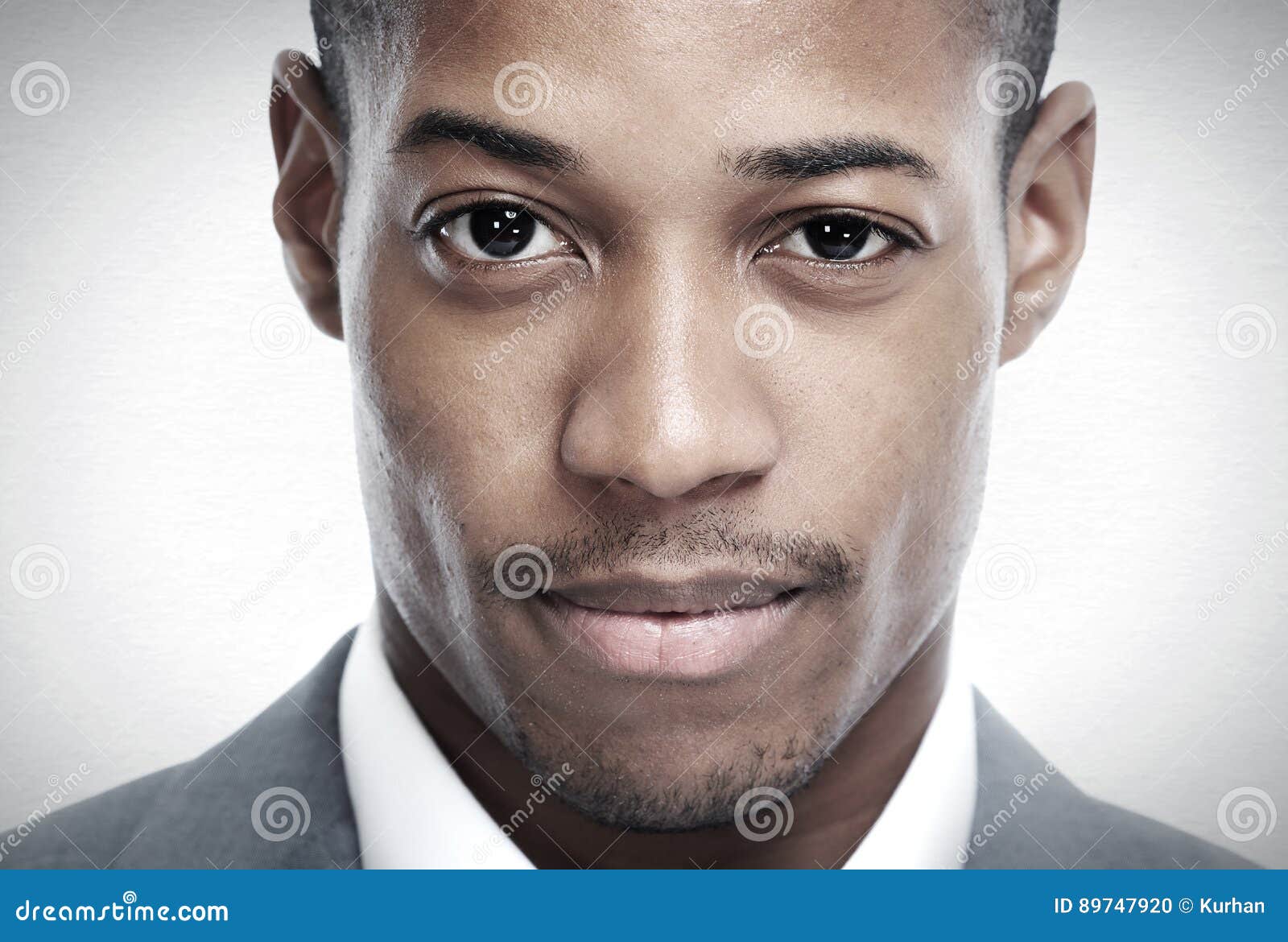 African-American Black Man Face. Stock Photo - Image of studio, ethnicity:  89747920