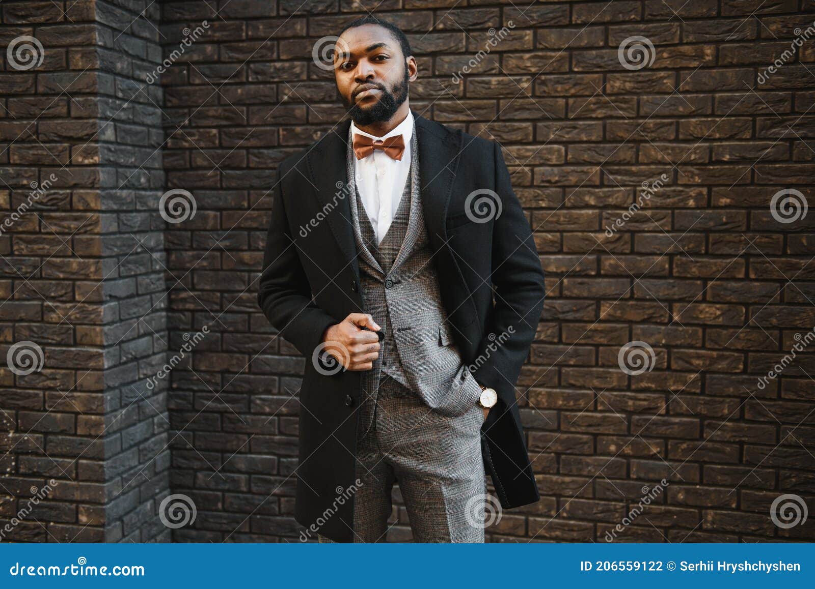 African American Business Model in Suit Stock Photo - Image of face ...