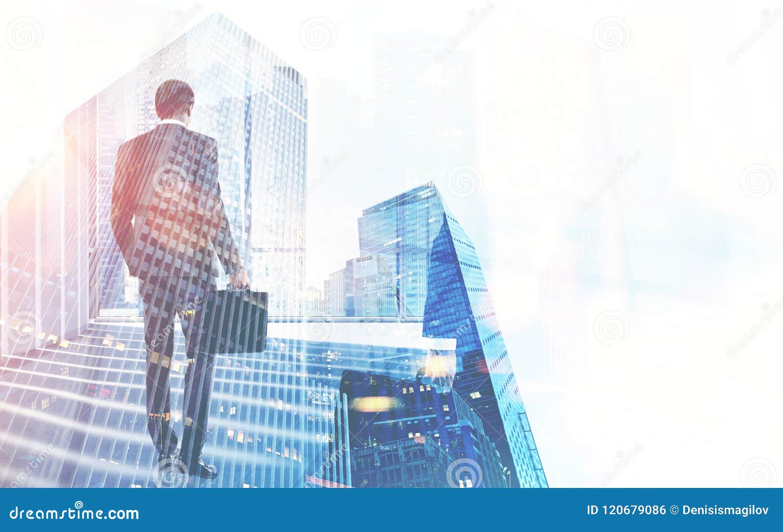 Download African American Businessman In City, Mock Up Stock ...