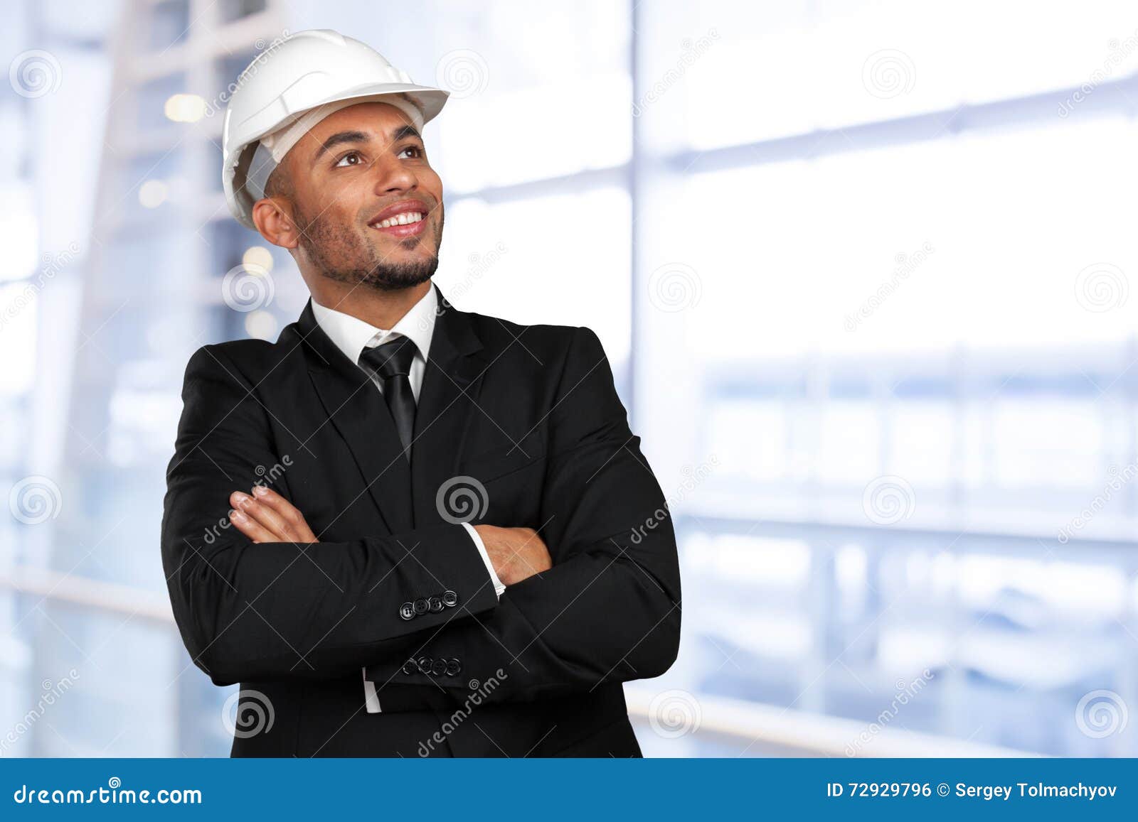 African American Construction Worker Stock Photo Image Of Hard