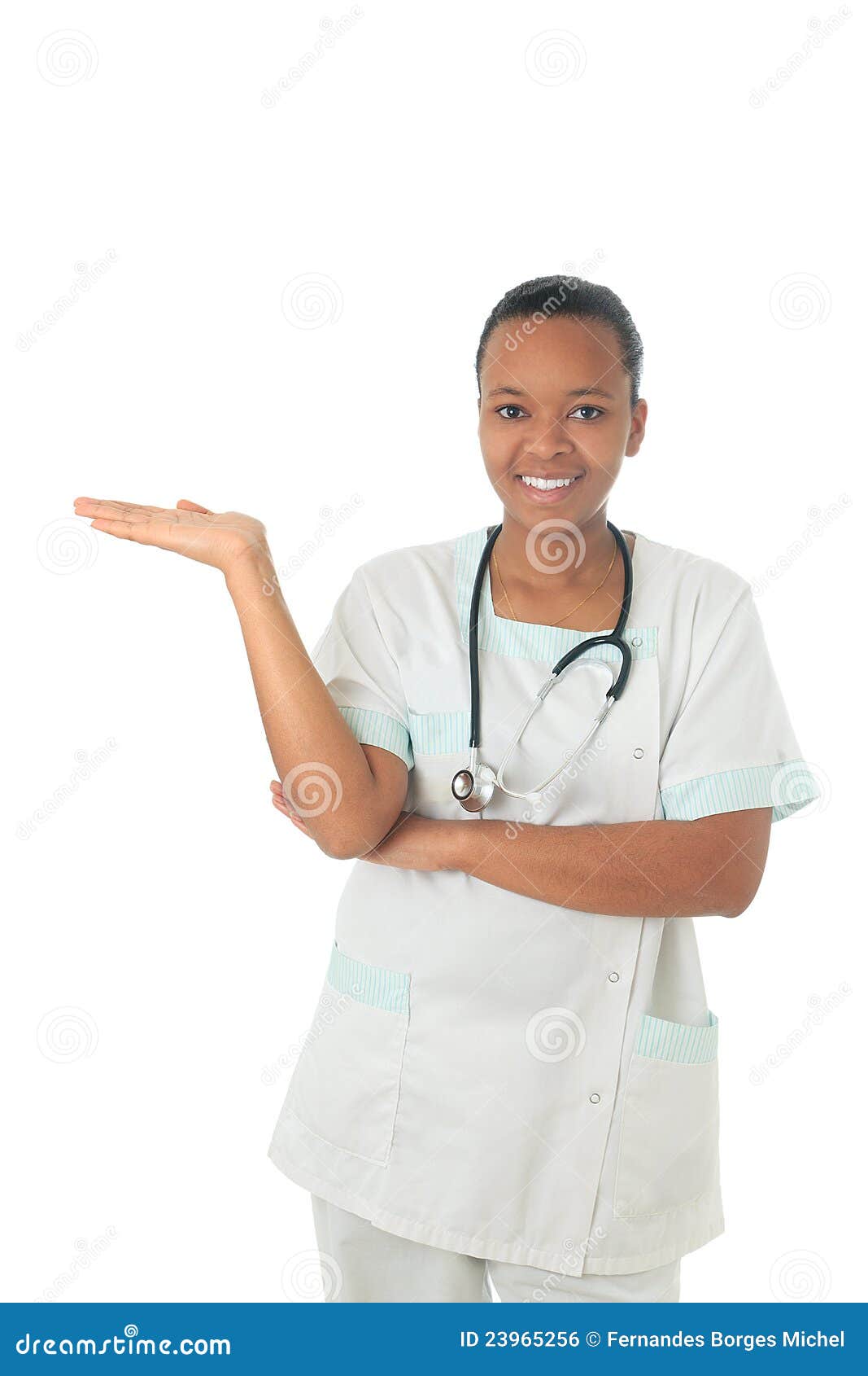 African American Doctor Nurse Black Stethoscope Stock Photo - Image of