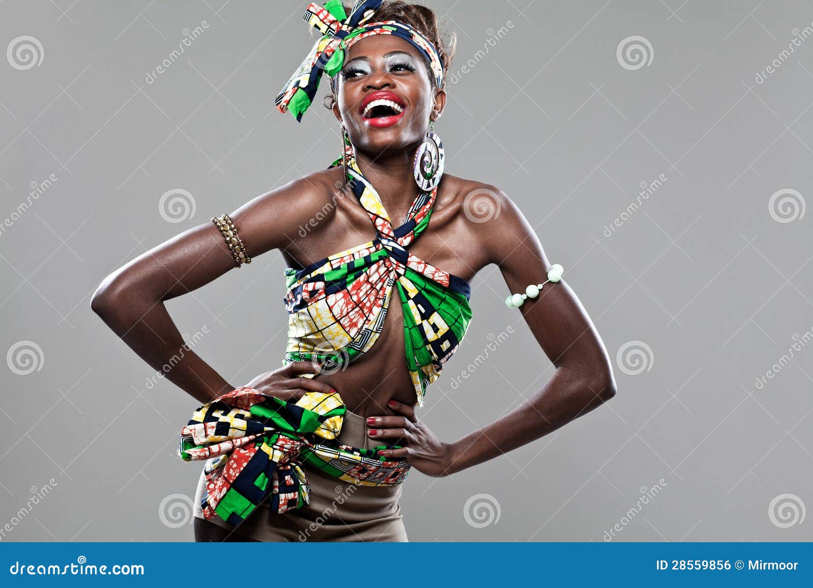 african-american fashion model.