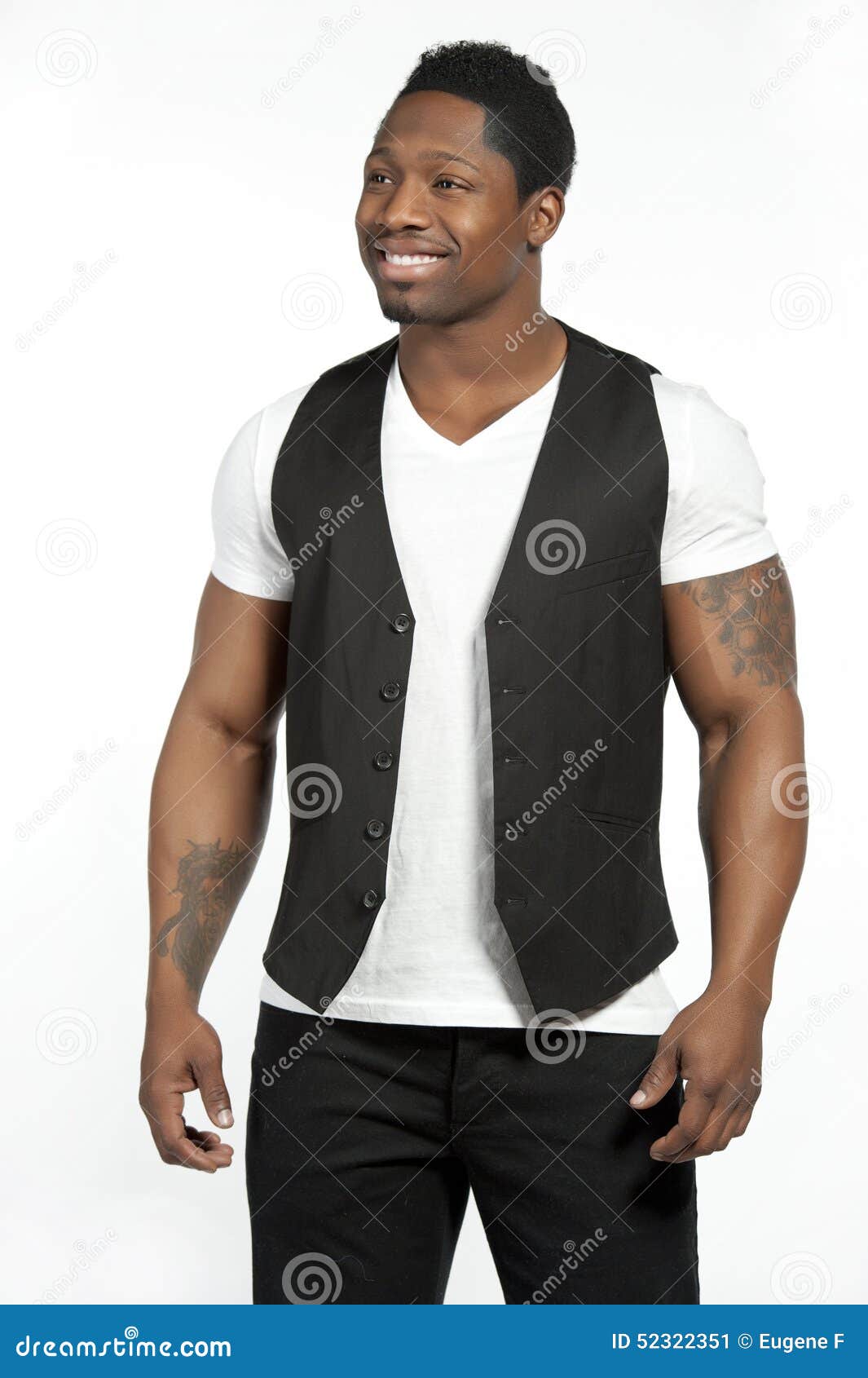 African American Male Model in Lifestyle Stock Image - Image of smile ...