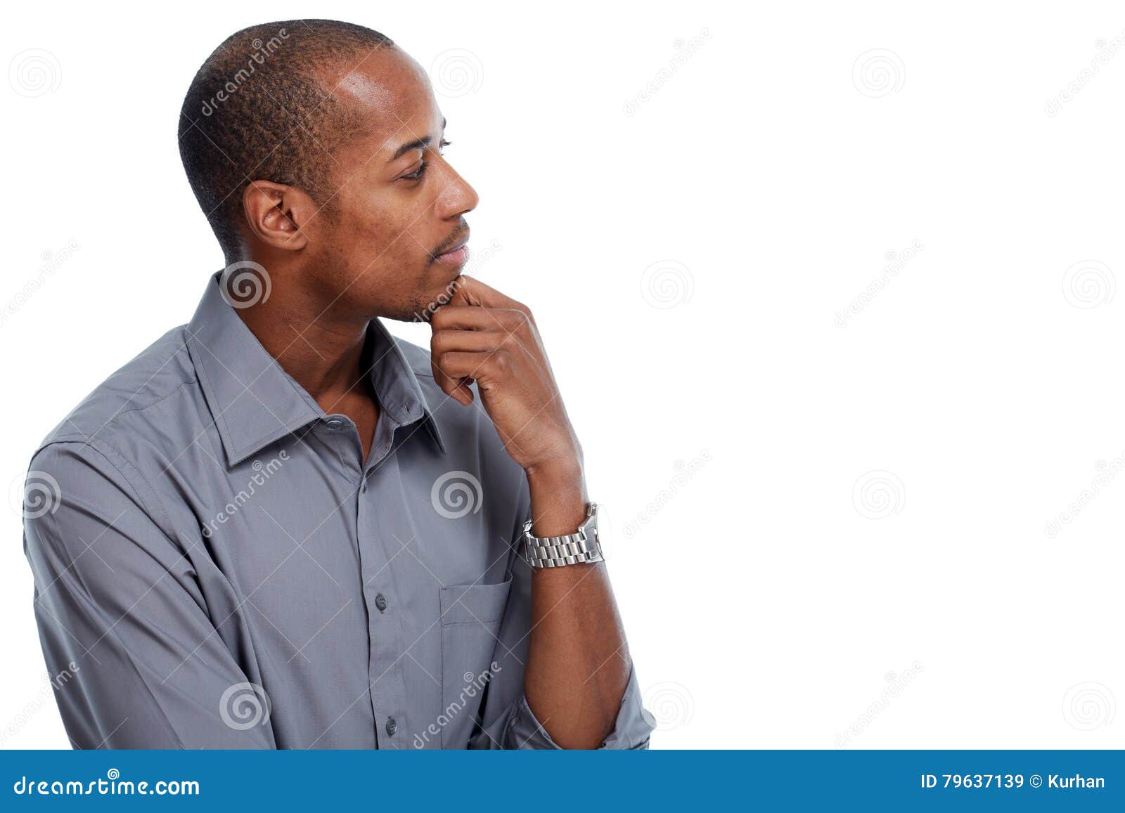 african-american man thinking