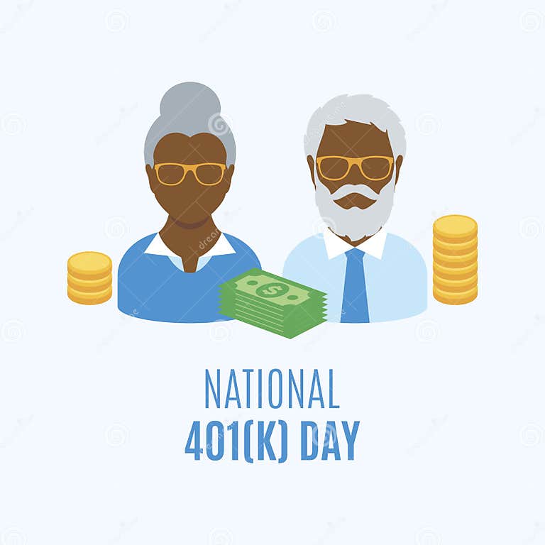 National 401k Day vector stock vector. Illustration of currency 228151222