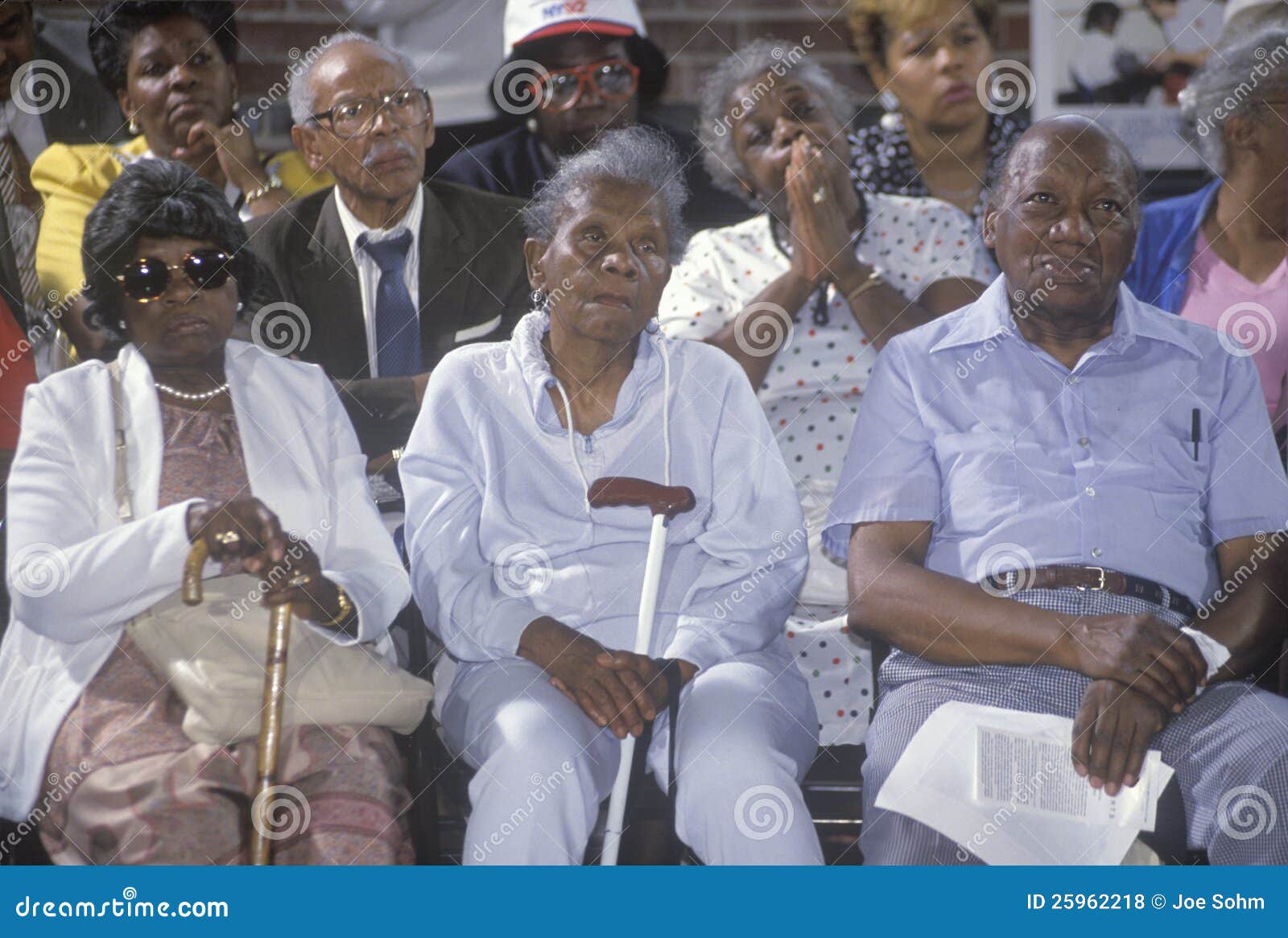 African-American seniors editorial stock photo. Image of cane - 25962218