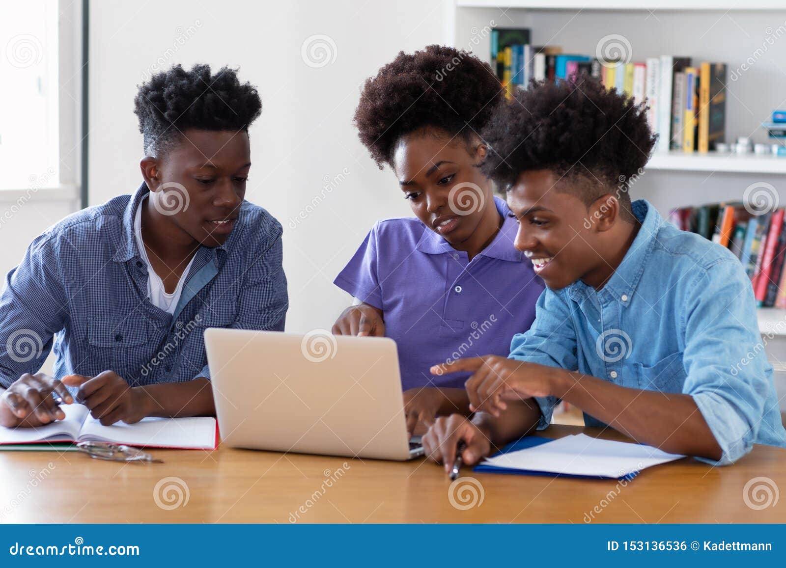 african american students learning coding