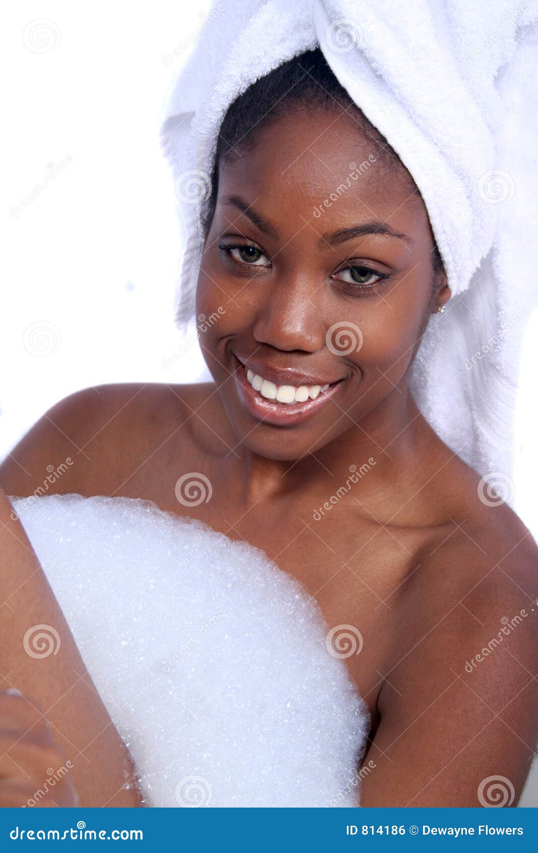 African American Woman In Bath Royalty Free Stock Image Image 814186