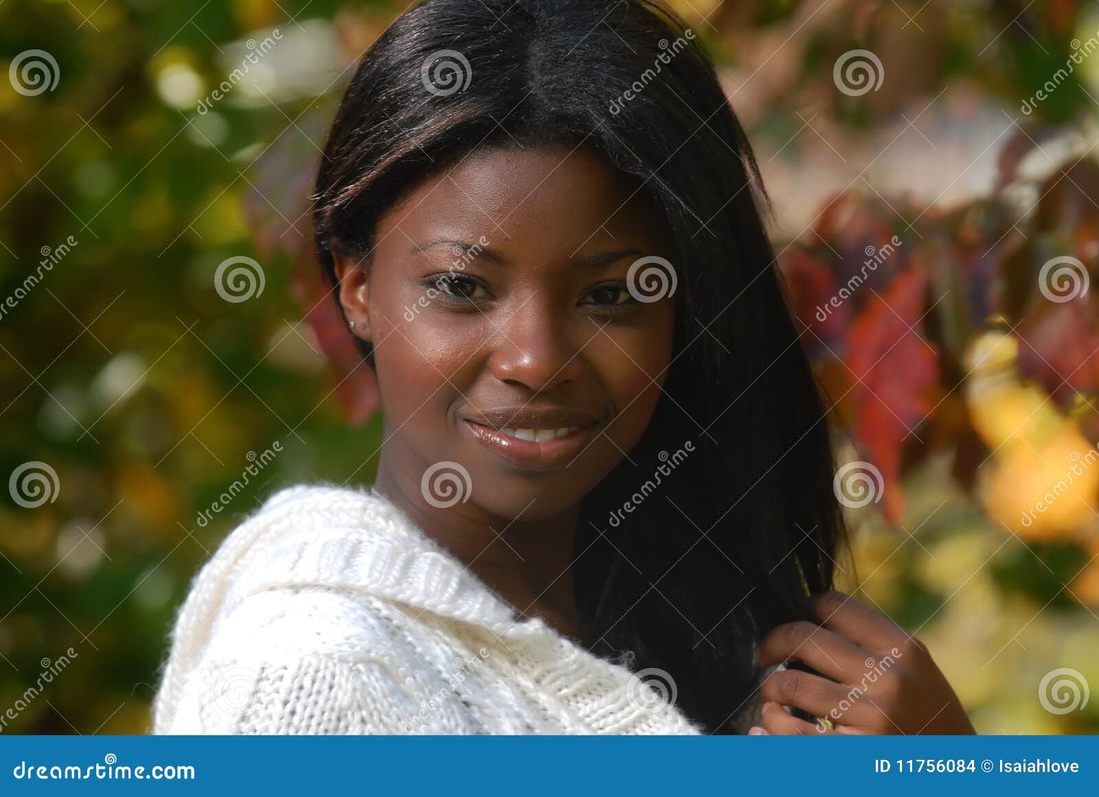 African American Woman With Beautiful Smile Stock Photo Image Of