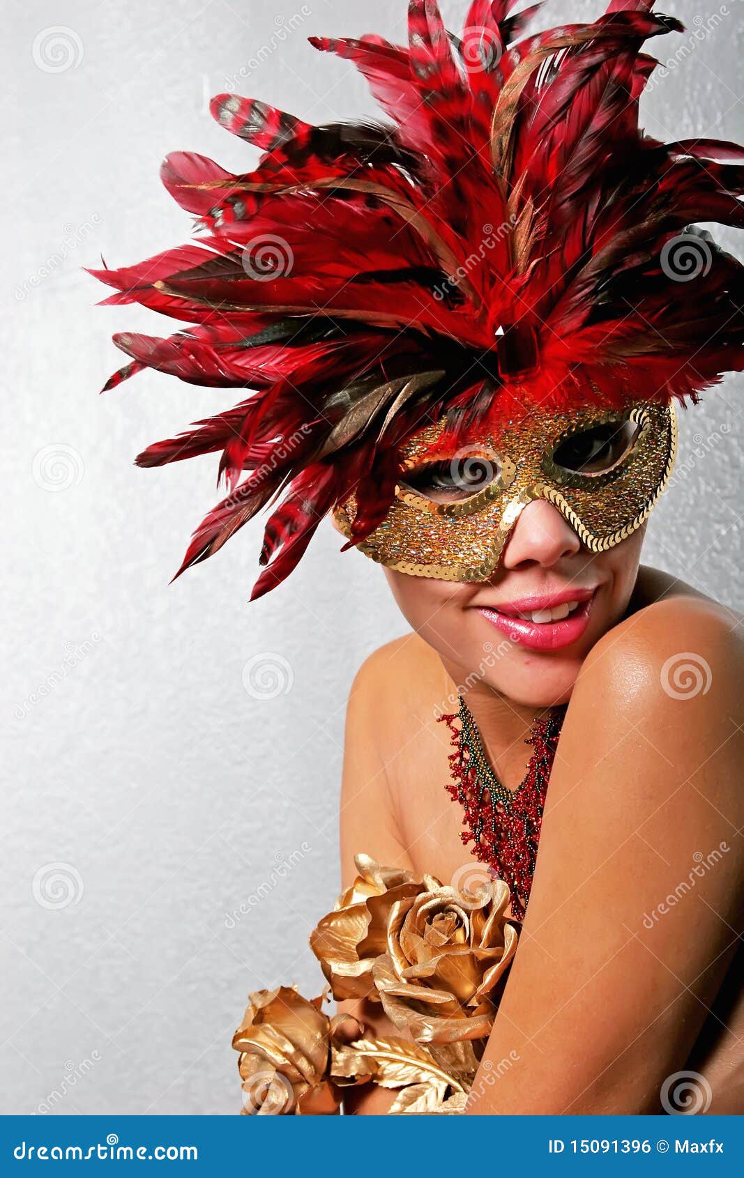 African American Woman in Mask Stock Photo Image of beauty, sensual