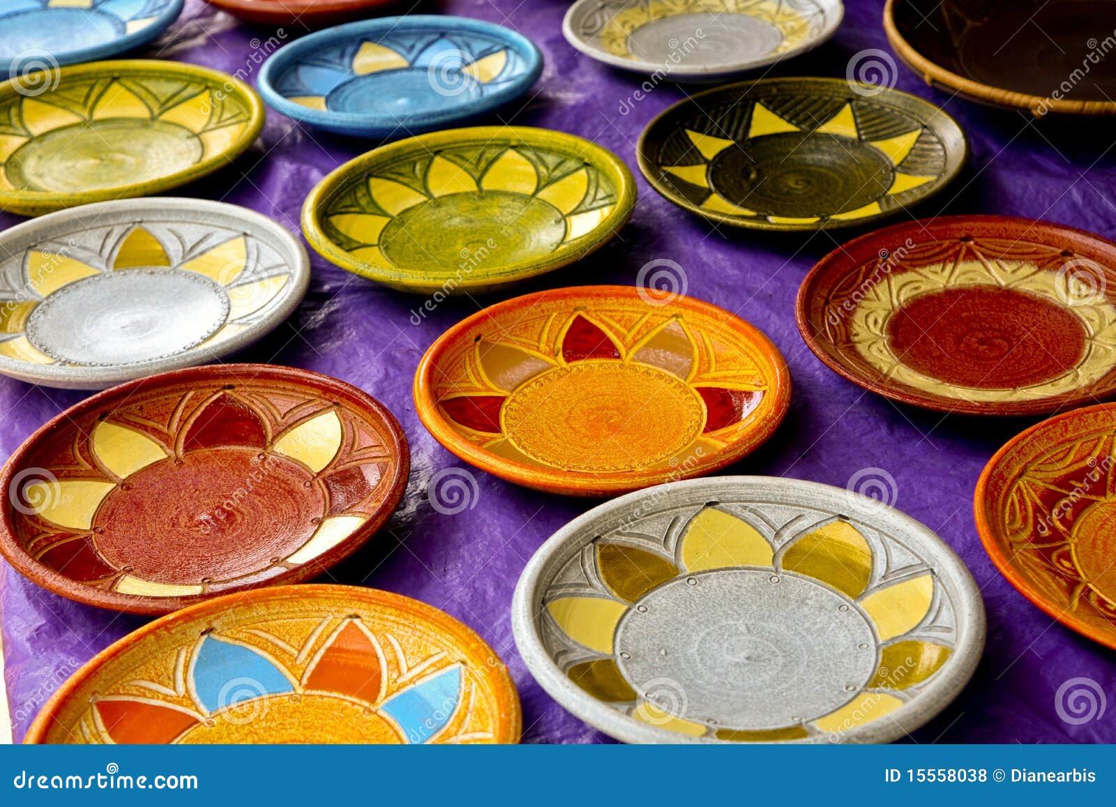 African Art Plates stock photo. Image of cultural, pattern - 15558038