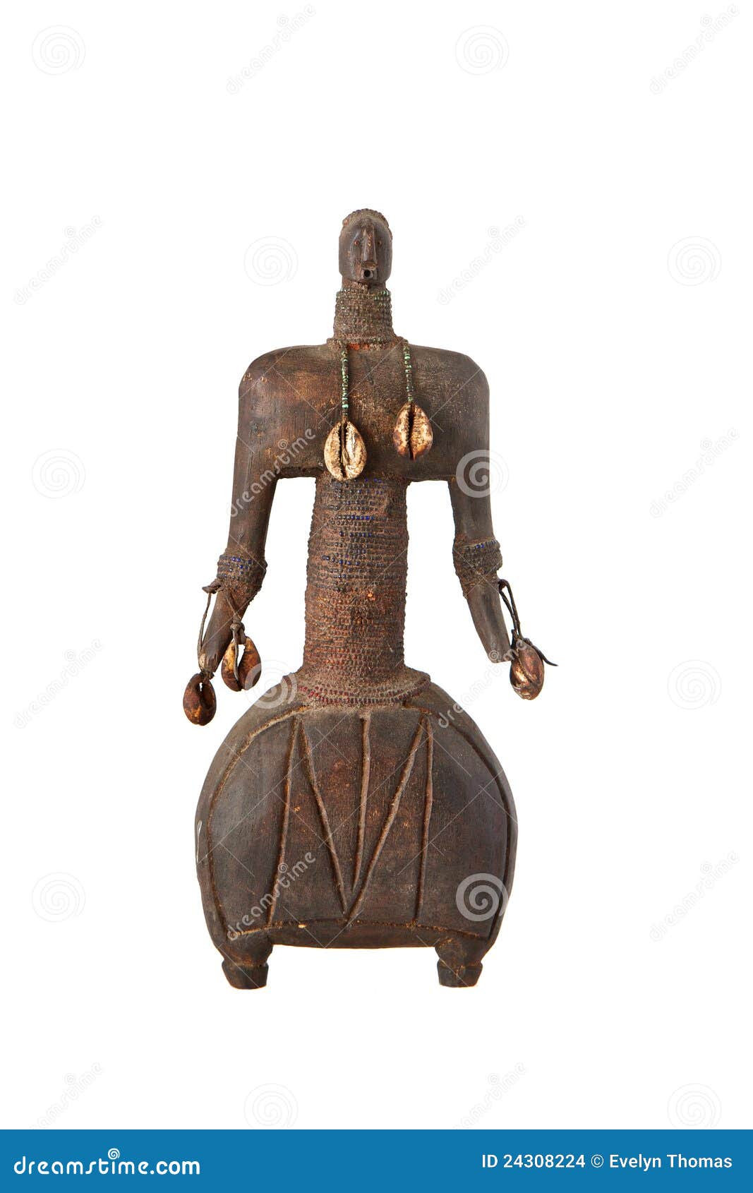 african artifact of a man